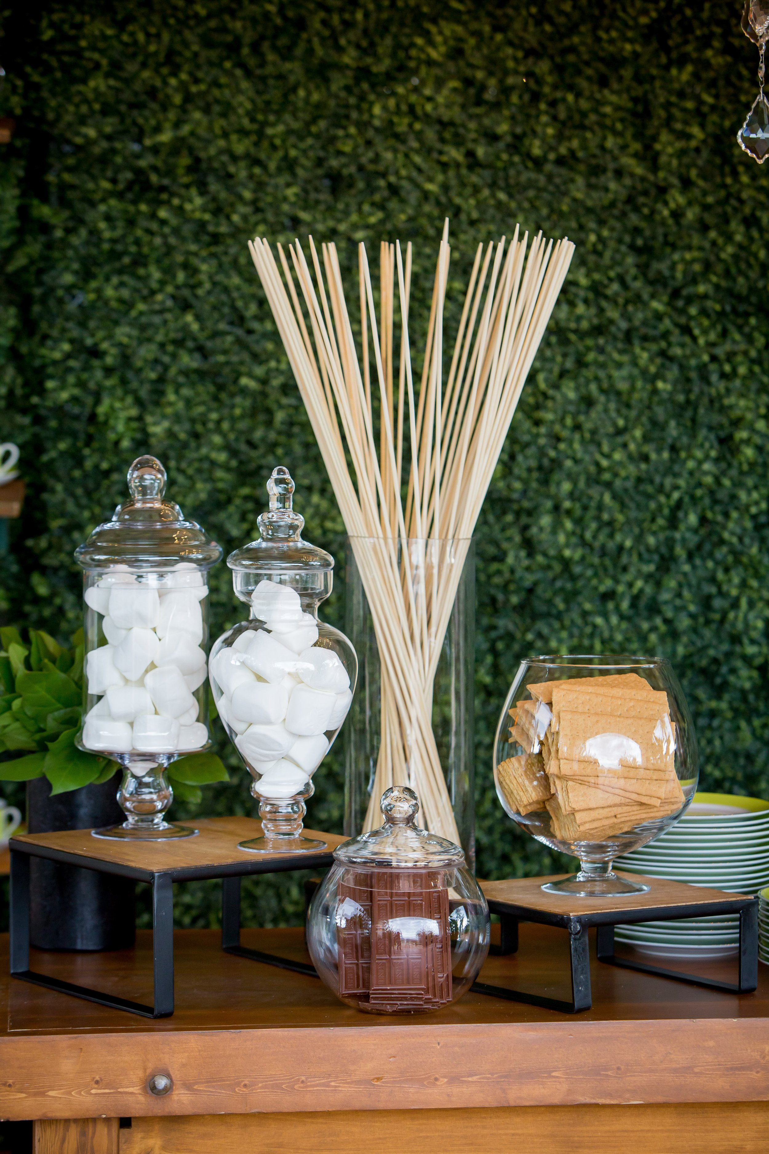 www.santabarbarawedding.com | Bright Event Rentals | S’mores Theme Wedding After Party