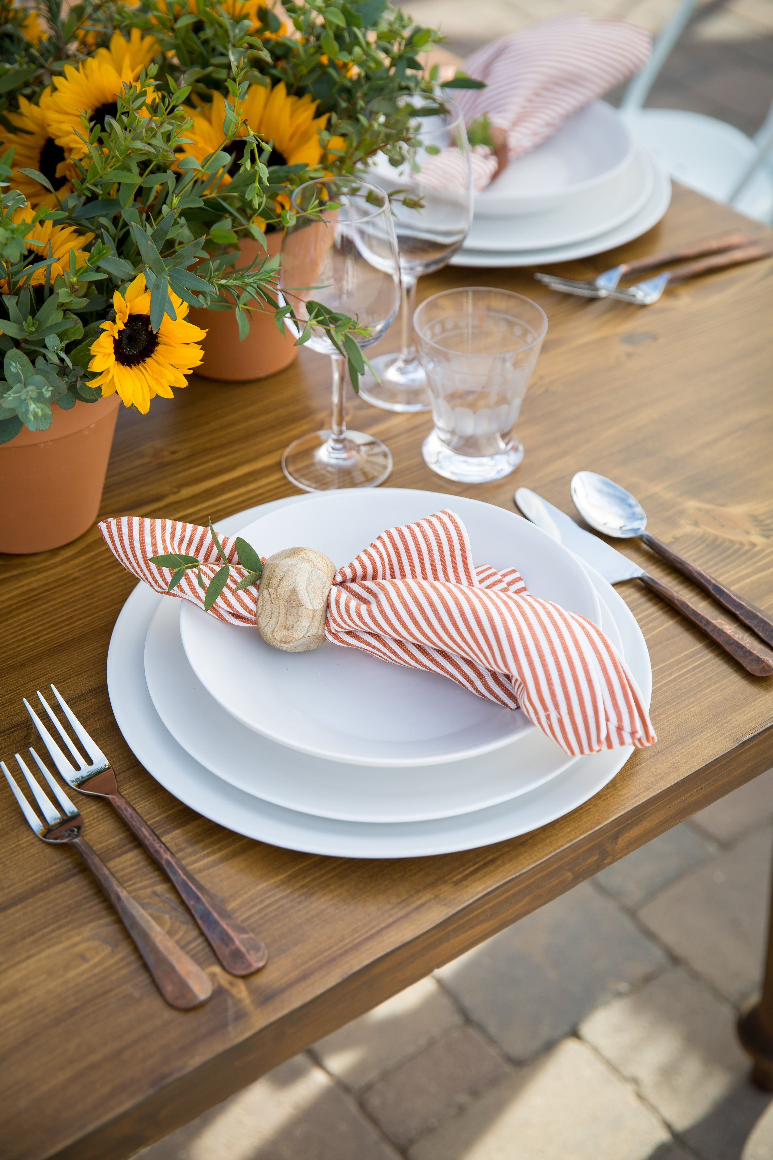 www.santabarbarawedding.com | Bright Event Rentals | Tuscan Kitchen Outdoor Dinner Party or Wedding Reception