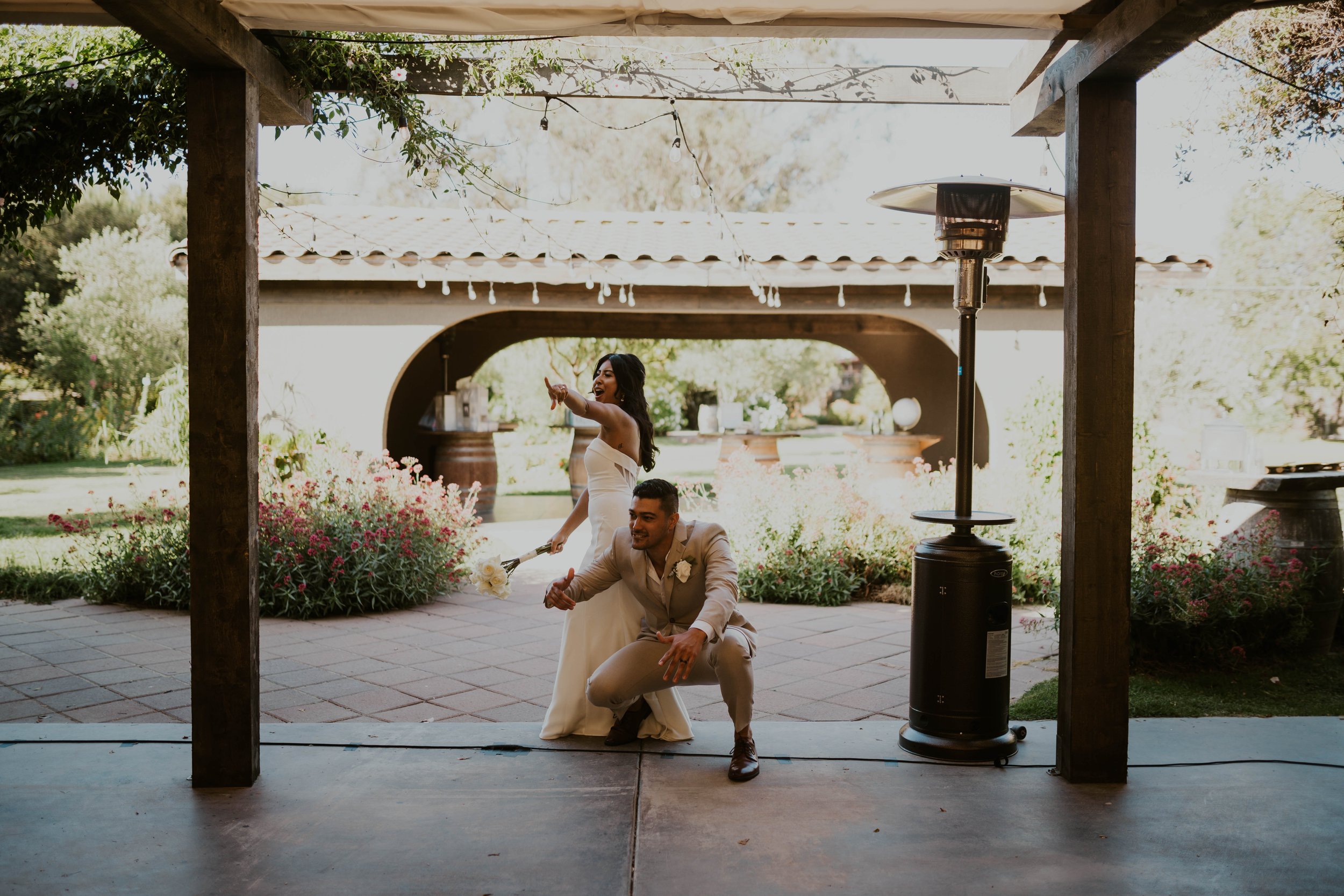 www.santabarbarawedding.com | Clover Joan | Ockenfoto | La Arboleda |&nbsp;Elizabeth DeGies | Pizza Garden | Stella York | Northridge Suits &amp; Tux | DJ Sherwin Ruste | Couple’s Reception Entrance