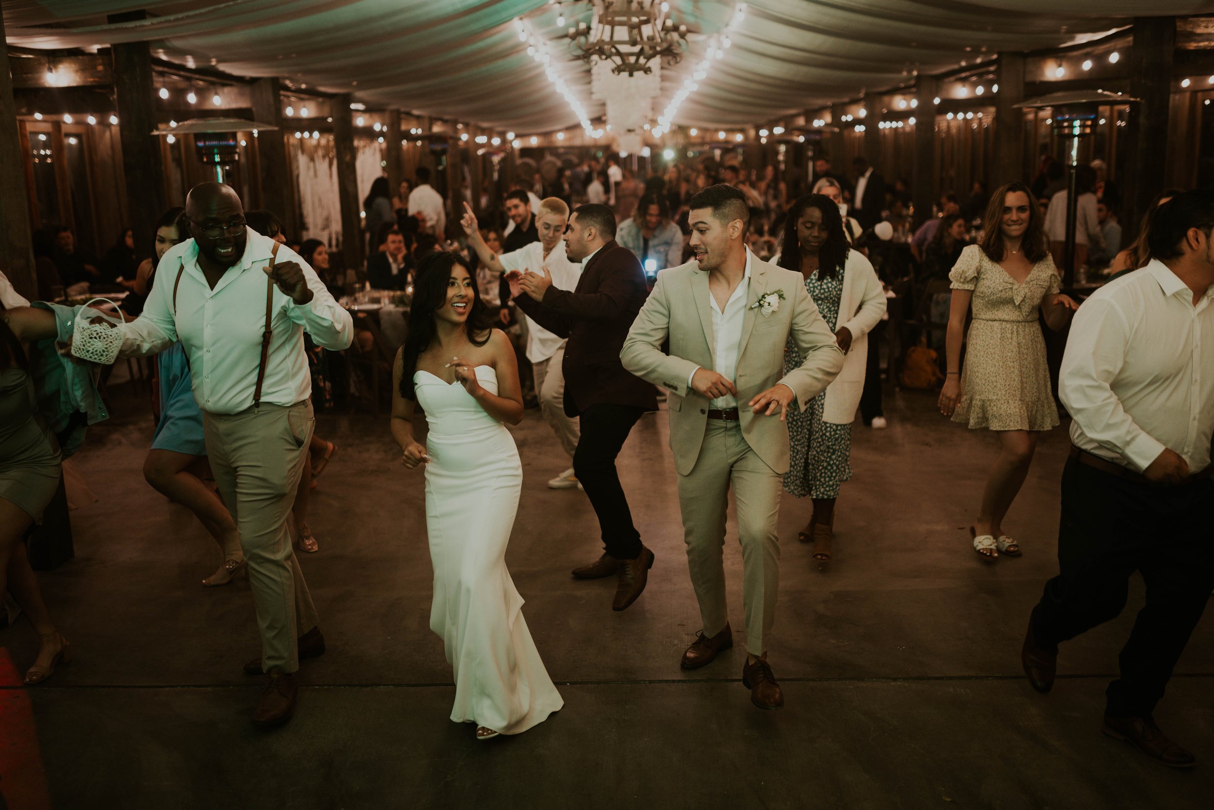 www.santabarbarawedding.com | Clover Joan | Ockenfoto | La Arboleda |&nbsp;Elizabeth DeGies | Pizza Garden | Northridge Suits &amp; Tux | DJ Sherwin Ruste | Stella York | Couple Dancing at Reception