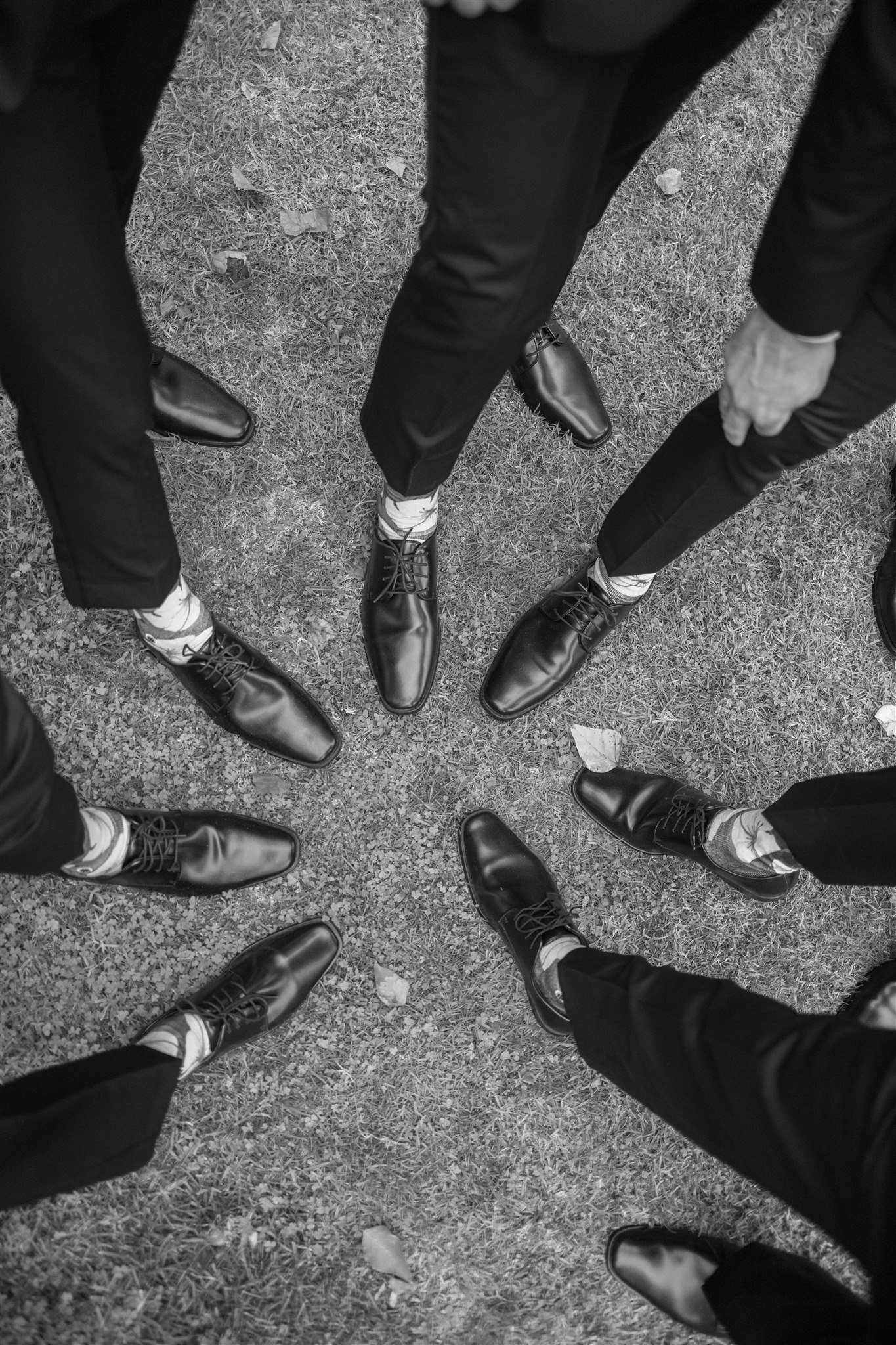 www.santabarbarawedding.com | Events by Fran | Wonder Tribe | Santa Barbara Courthouse | Groom and Groomsmen Shoes in a Circle