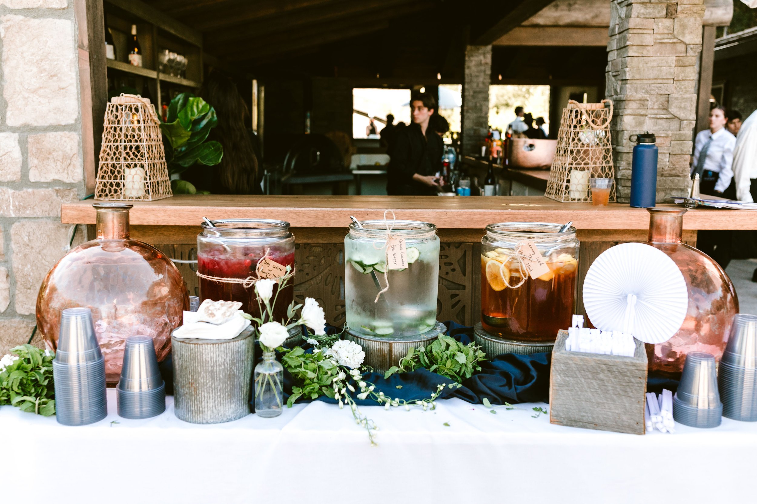 www.santabarbarawedding.com | Zaca Creek | Kathy DeNinno Photography | Wunderland &amp; Co. | By Meagan Renee | Pure Joy Catering | Refreshment Station at Venue