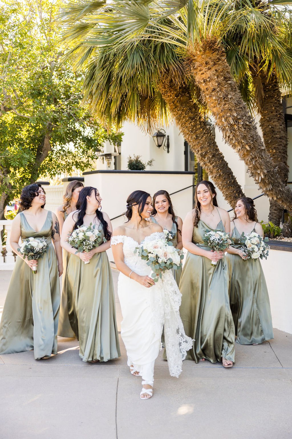 www.santabarbarawedding.com | Events by Fran | Kelsey Rinaldi | Spanish Hills Club | Casa Blanca Flowers | Friar Tux | Lili Bridal | Jackie Romero | Bride Walking with Bridesmaids