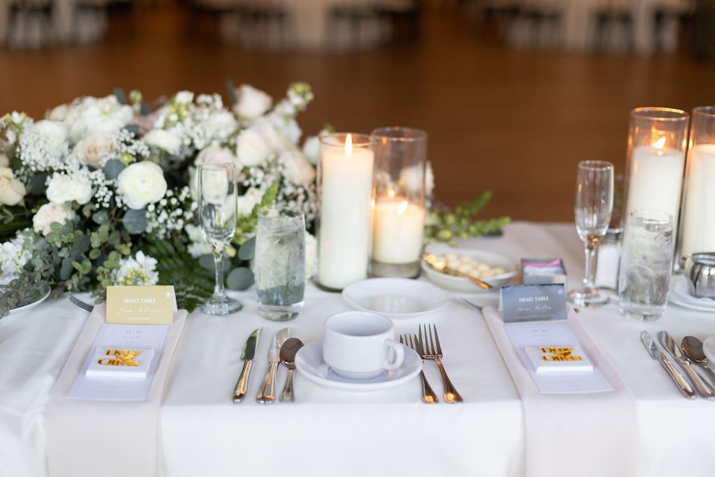 www.santabarbarawedding.com | Events by Fran | Kelsey Rinaldi | Spanish Hills Club | Casa Blanca Flowers | Amigo Party Rentals | Reception Table Set Up