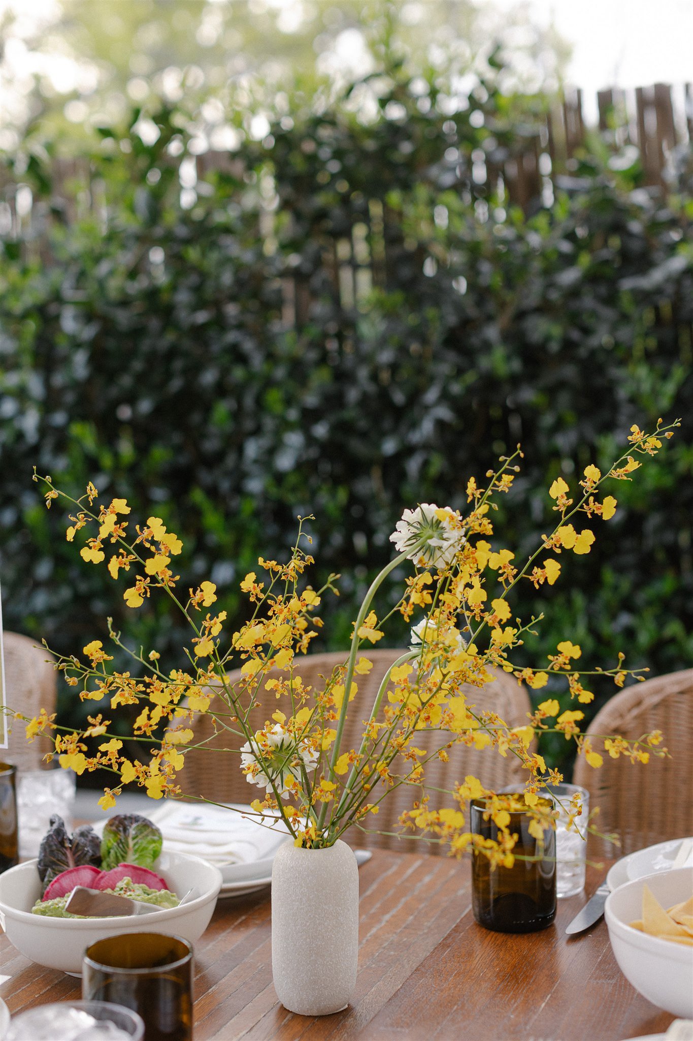 www.santabarbarawedding.com | Acme Hospitality | La Paloma | Albany Katz | TH INC | Fleur de Rye | Decorated Reception Tables Outside