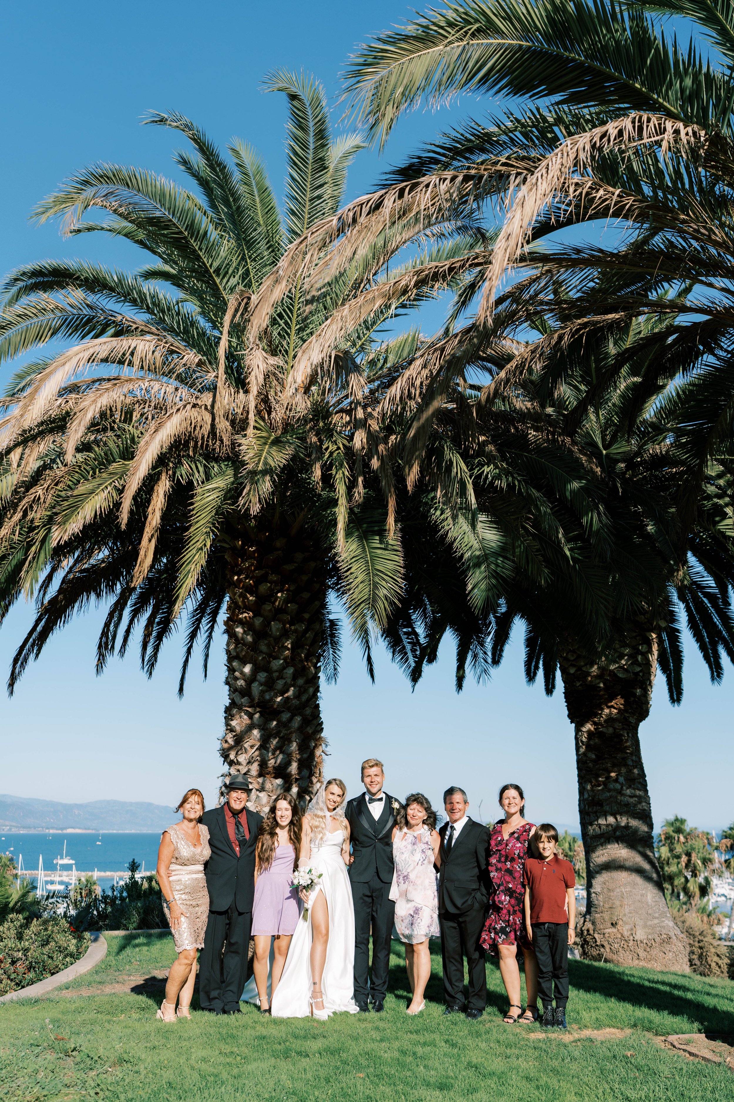 www.santabarbarawedding.com | Santa Barbara City College | Winslow Maxwell Overlook | Parker Strehlow | Michael Ambrozewicz | Nora Ambrozewicz | Couple with Friends and Family