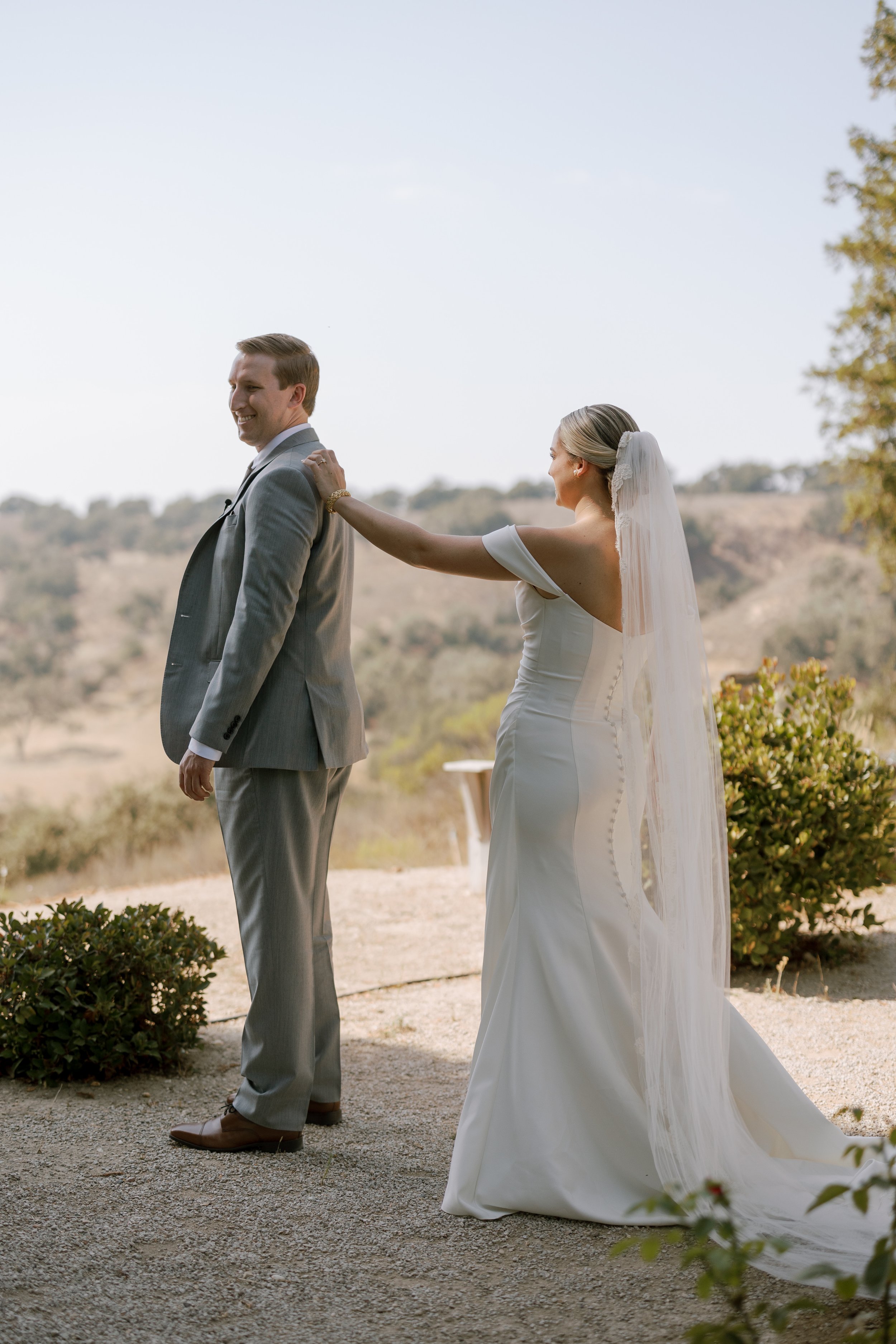 www.santabarbarawedding.com | Heyday Weddings | Elijah &amp; Susannah | Demetria Estate | Roam Florals | Hayden Olivia Bridal | Yvette Gomez | First Look