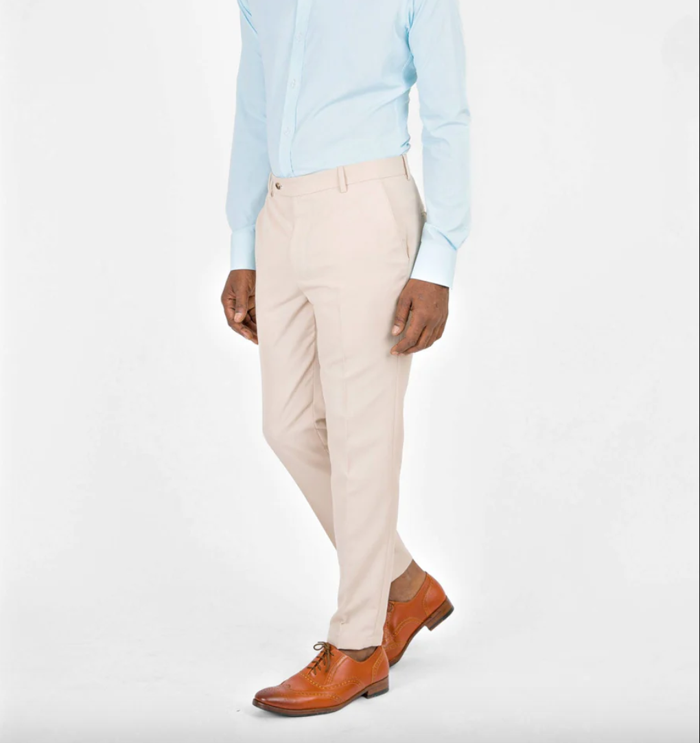 Champagne Cotton Chino Pants