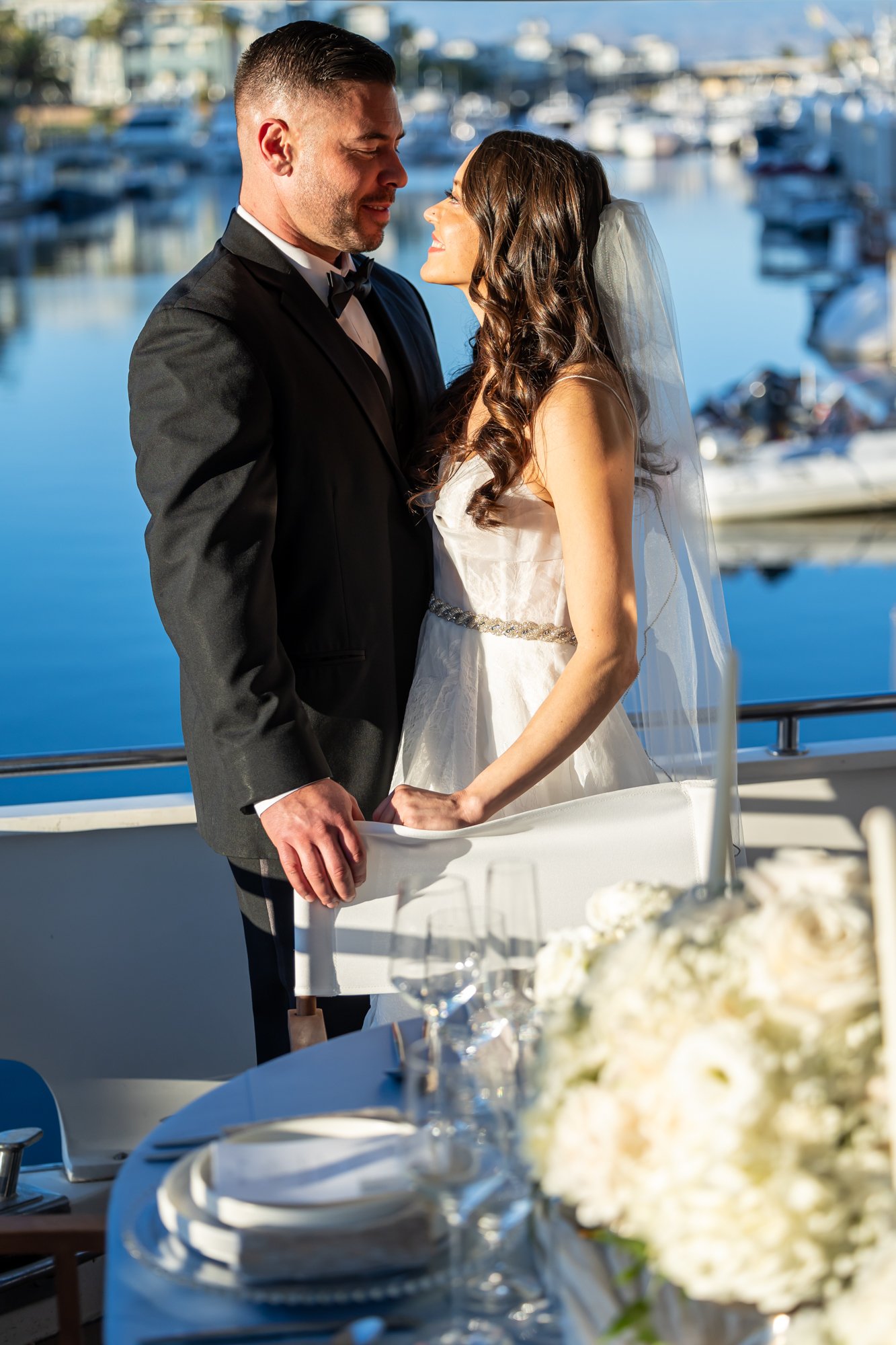 www.santabarbarawedding.com | I Love You Maddly Events | The Taurus Moon | Elizabeth Victoria | Fairytale Hair &amp; Makeup | Ashley Azevedo | Frank Baer | Ventura Rentals | Couple on Boat