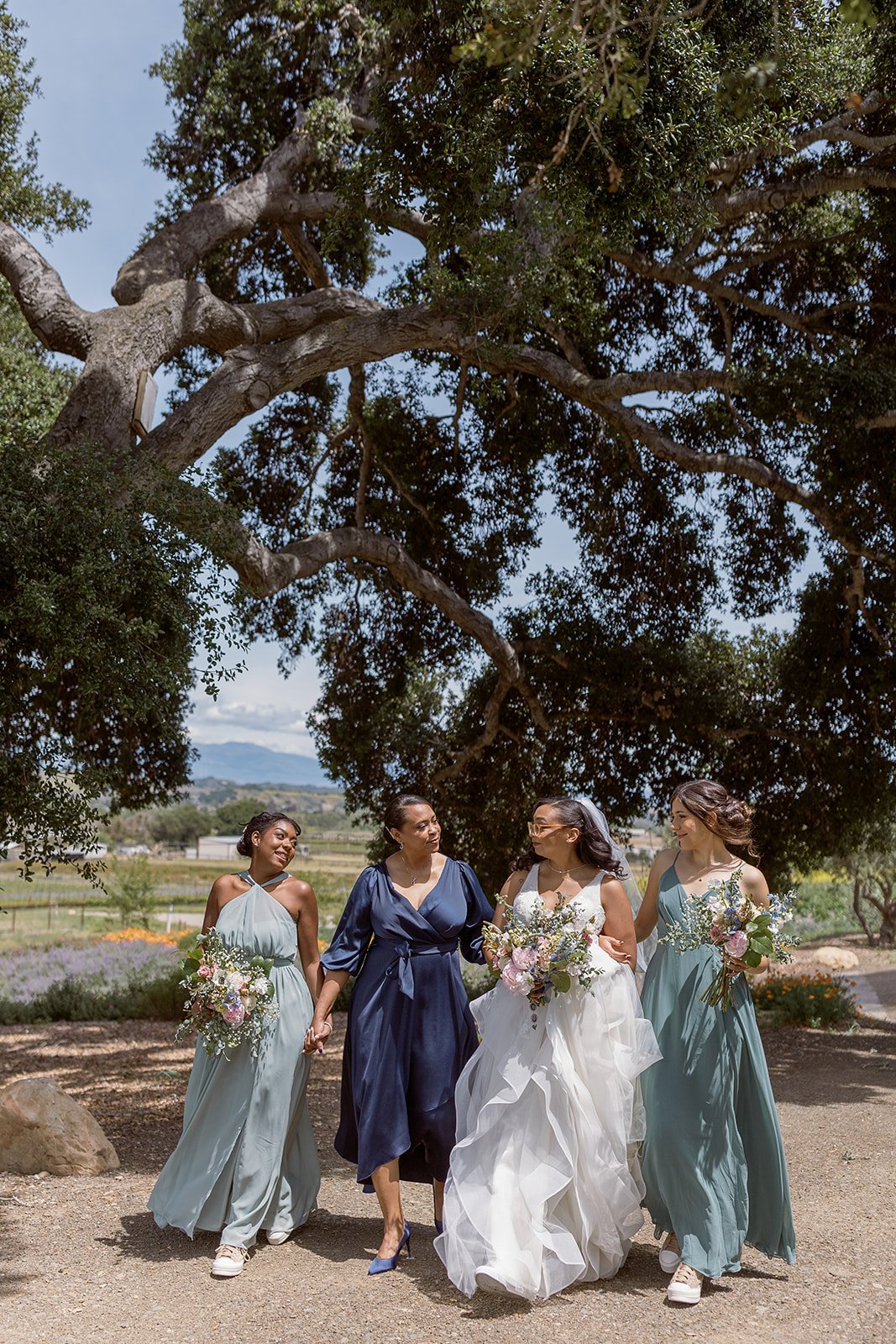 www.santabarbarawedding.com | Drake Social | Anna Delores Photography | Cosecha Farming | Rogue Styling | Bride and Bridesmaids