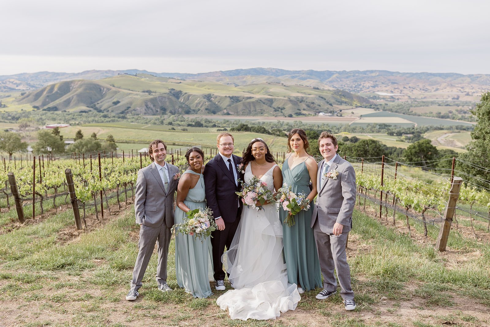 www.santabarbarawedding.com | Drake Social | Anna Delores Photography | Cosecha Farming | Rogue Styling | Bride and Groom with Family Portraits