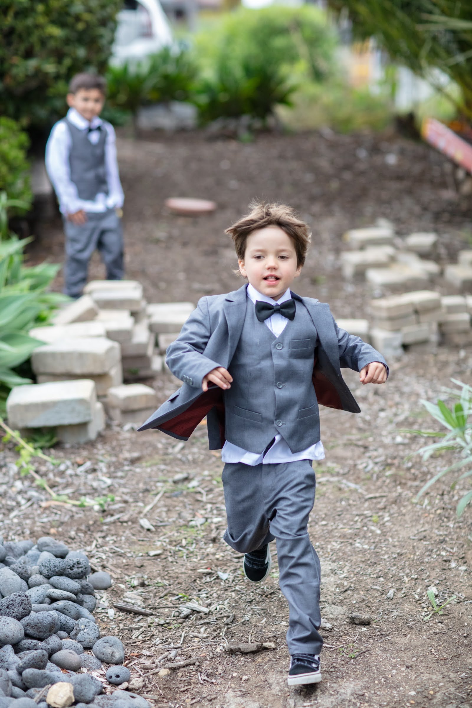 www.santabarbarawedding.com | Emily Hart-Roberts | Carr Winery | Felici Events | Ella &amp; Louie | Rogue Styling | Boys Running Around