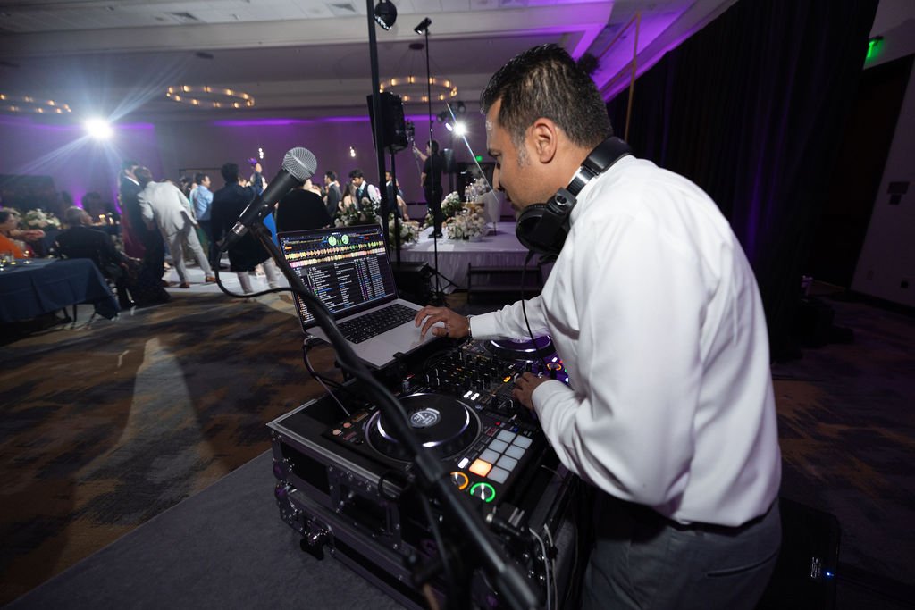 www.santabarbarawedding.com | Gatherings for Good | Hilton Beachfront | Peter Nguyen Studio | Bright Event Rentals | Sound Nation LA | DJ At Reception