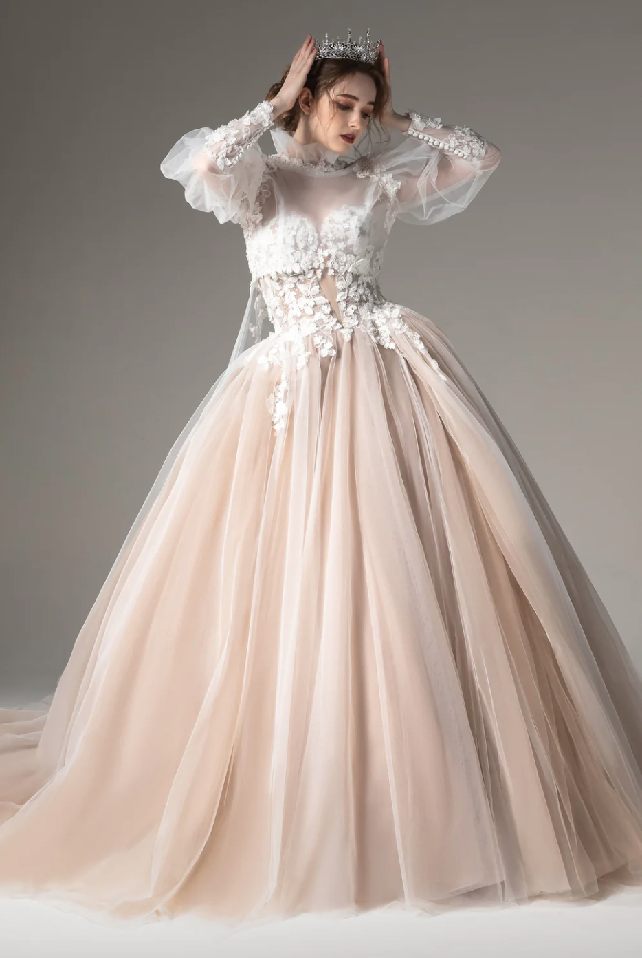   www.santabarbarawedding.com  | CocoMelody | Gothic Ball Gown Tulle Wedding Dress 