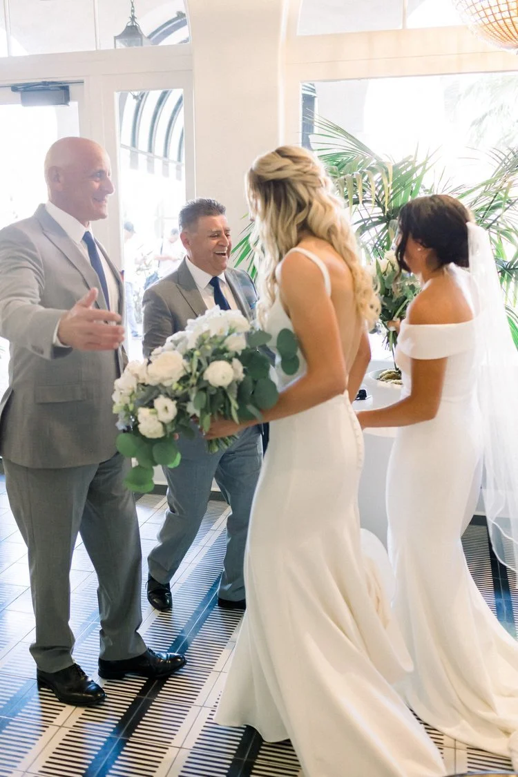 www.santabarbarawedding.com | James &amp; Jess Photography | Double Father First Look