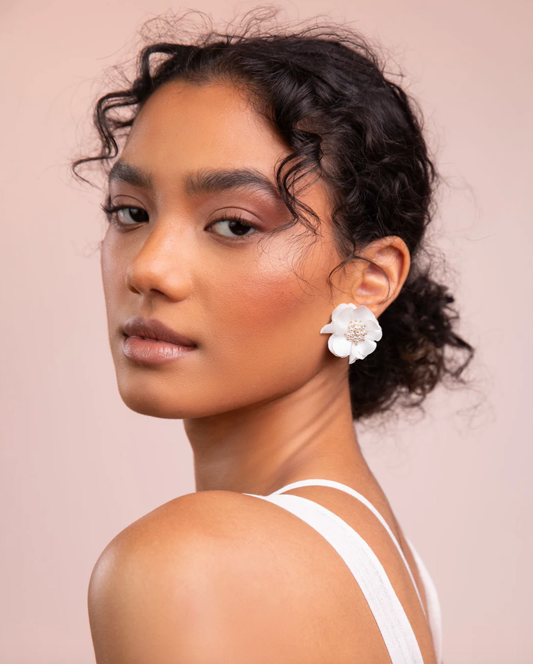 www.santabarbarawedding.com | Olive &amp; Piper | Wedding Guest Statement Floral Earrings