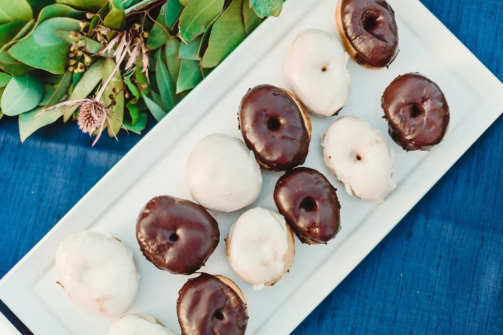 www.santabarbarawedding.com | Rewind Photography | Sweet Lisi’s | Chocolate and White Frosted Donuts 