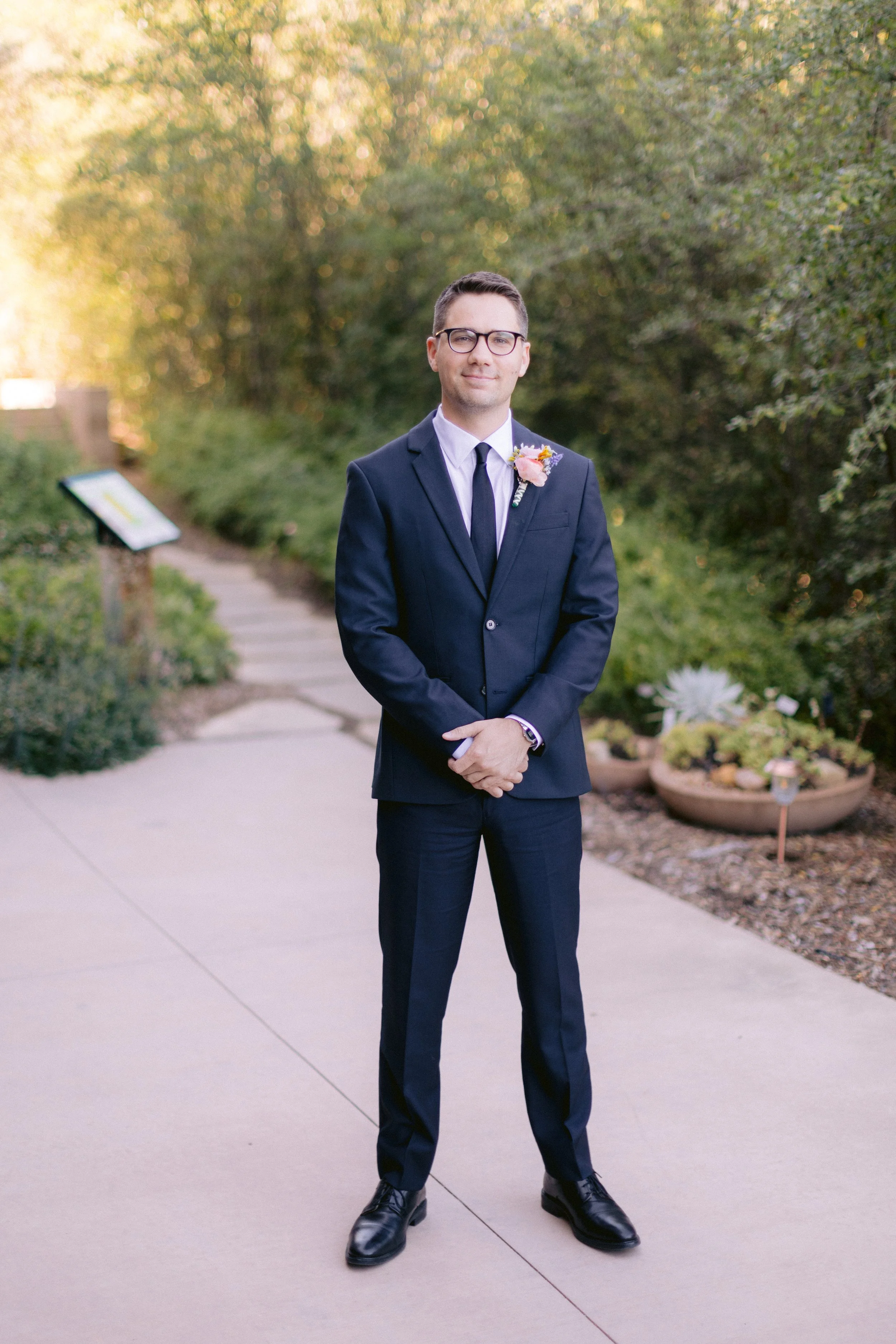 www.santabarbarawedding.com | Kyle London Photography | Santa Barbara Botanic Gardens Pritzlaff Conservation | Gatherings for Good | Chi Beauty Artistry | Groom Before Ceremony