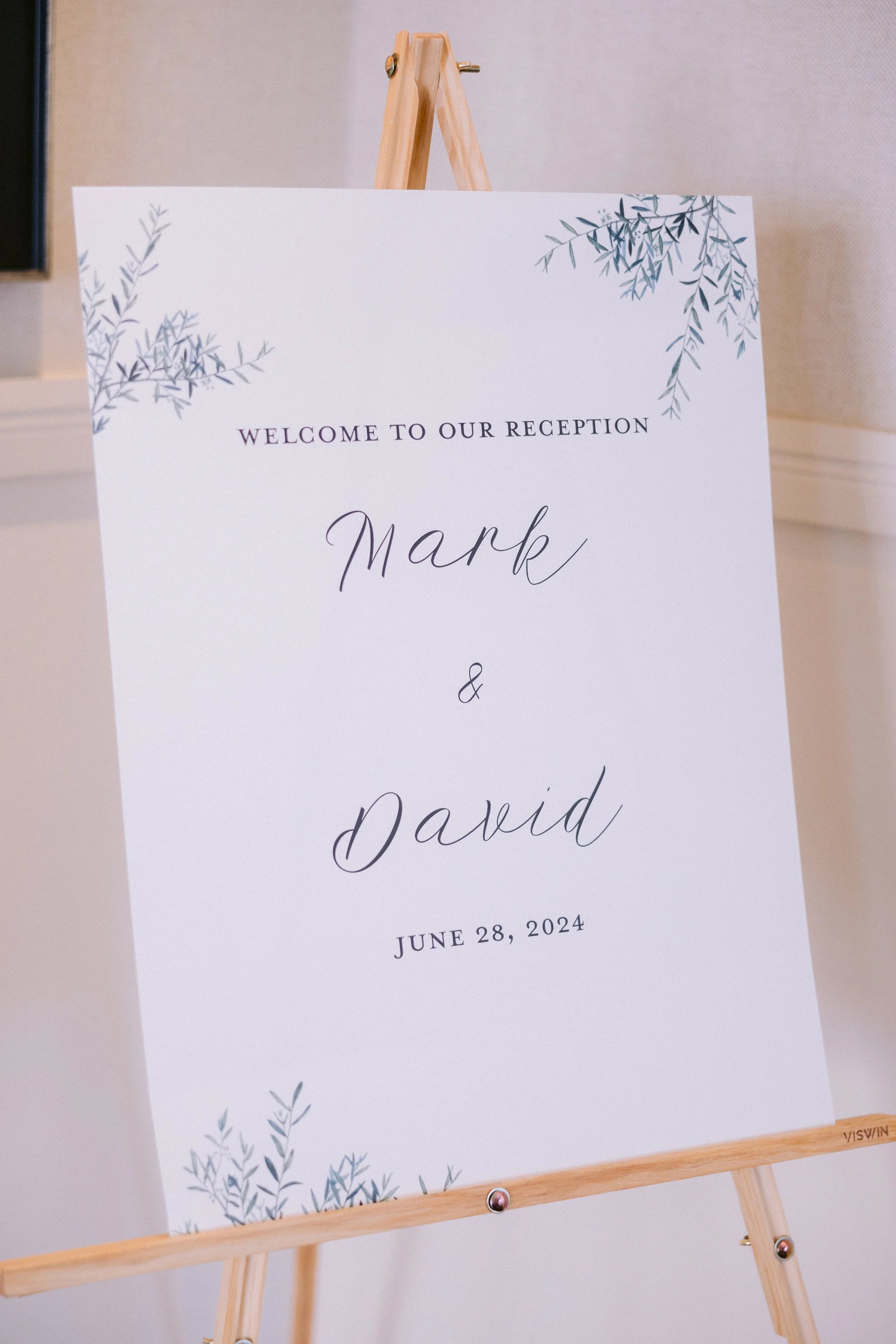 www.santabarbarawedding.com | Kyle London Photography | Belmond El Encanto | Gatherings for Good | Blooms of Santa Barbara | The Tent Merchant | Wedding Reception Sign