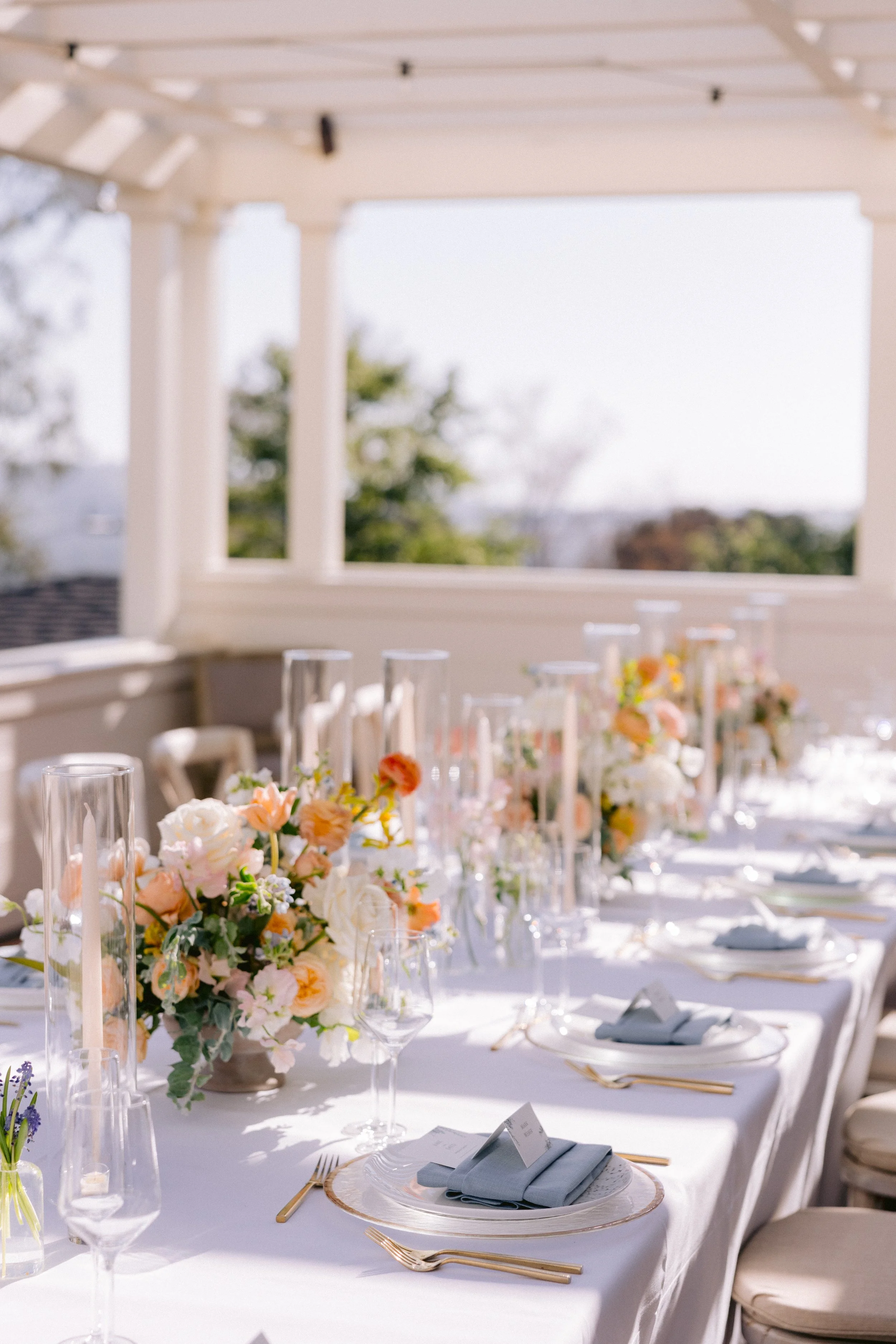 www.santabarbarawedding.com | Kyle London Photography | Belmond El Encanto | Gatherings for Good | Blooms of Santa Barbara | The Tent Merchant | Reception Set Up