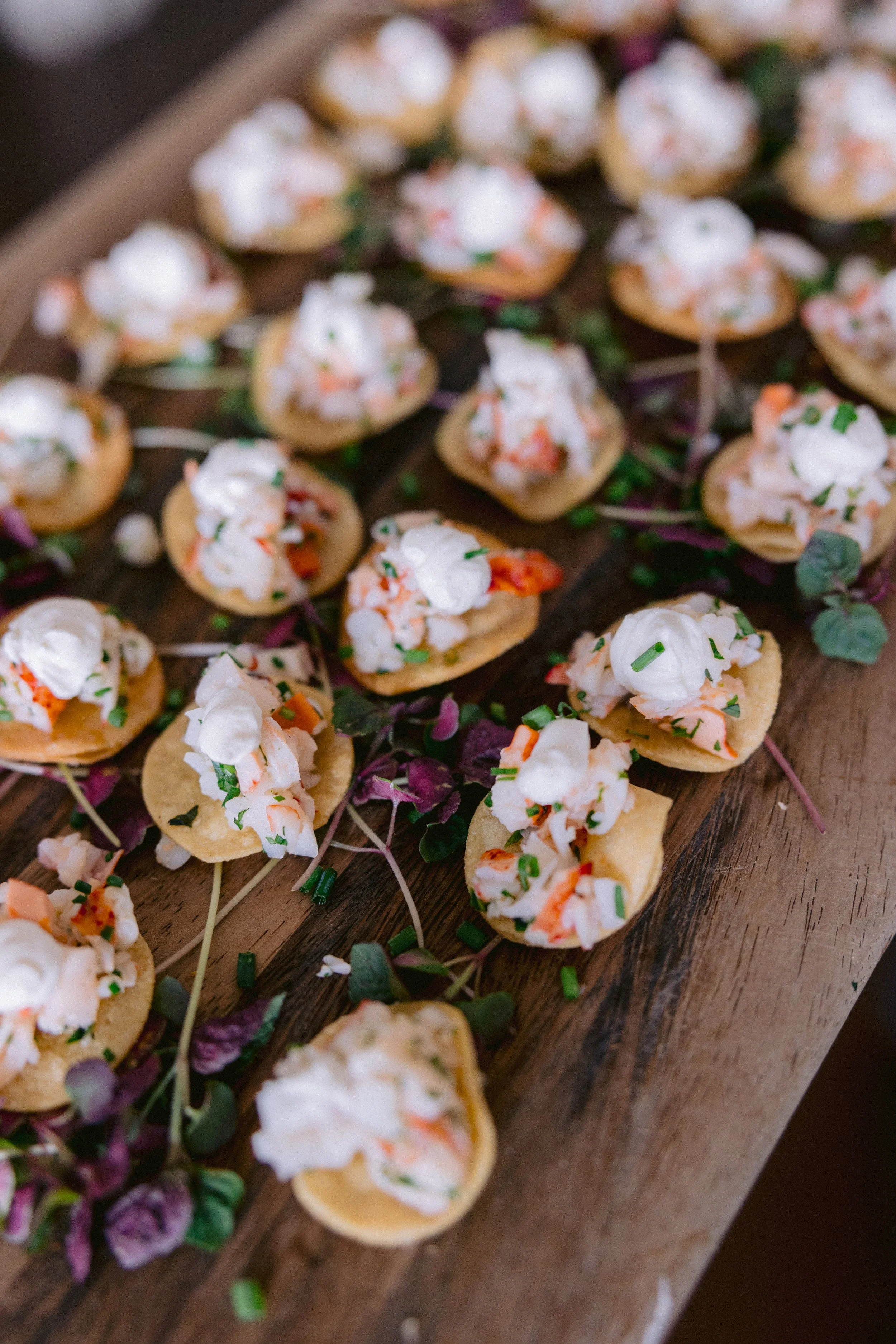 www.santabarbarawedding.com | Kyle London Photography | Belmond El Encanto | Gatherings for Good | Blooms of Santa Barbara | The Tent Merchant | Passed Hors D’Ouevres at Reception