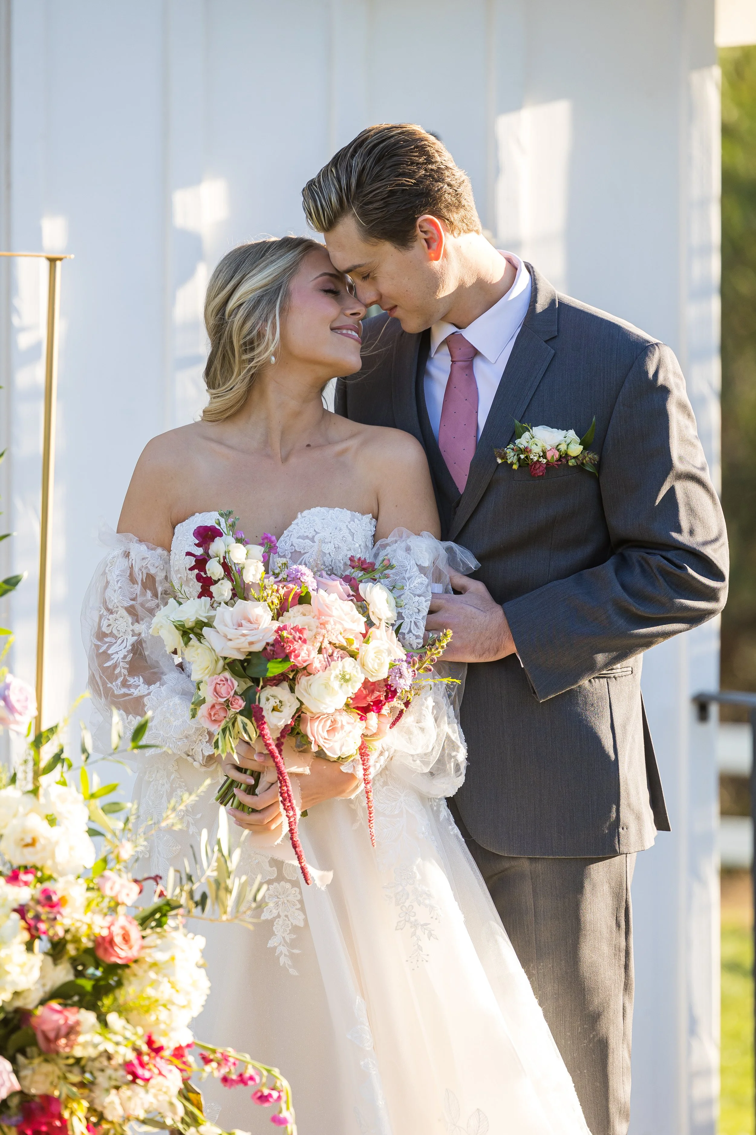 www.santabarbarawedding.com | Elizabeth Victoria | Country Meadow Ranch | I Love You Maddly | Lucky Lady Florals | Ventura Rentals | Mission Tuxedo | Ever After Bridal | Couple at Ceremony