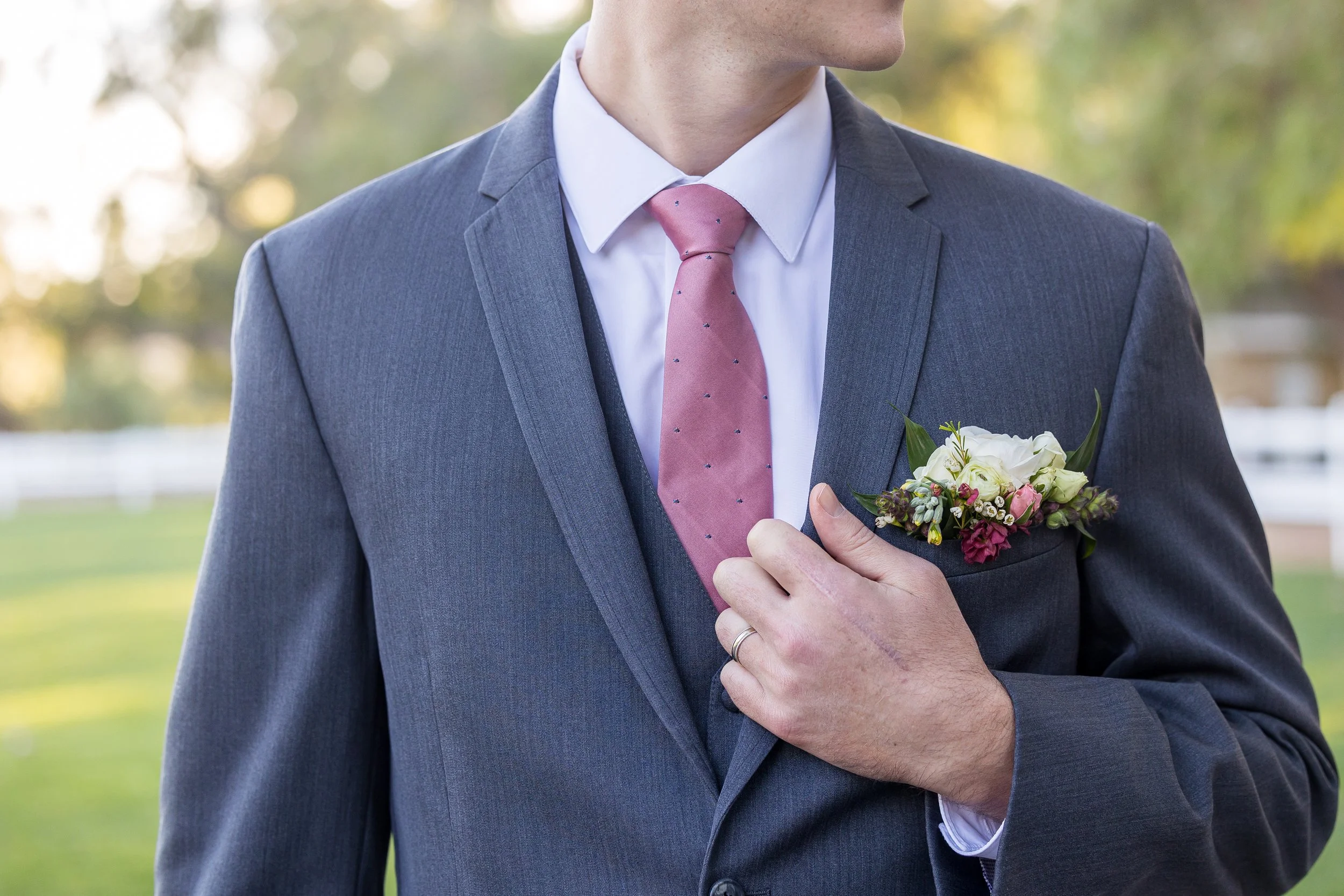 www.santabarbarawedding.com | Elizabeth Victoria | Country Meadow Ranch | I Love You Maddly | Lucky Lady Florals | Ventura Rentals | Mission Tuxedo | Groom at Ceremony
