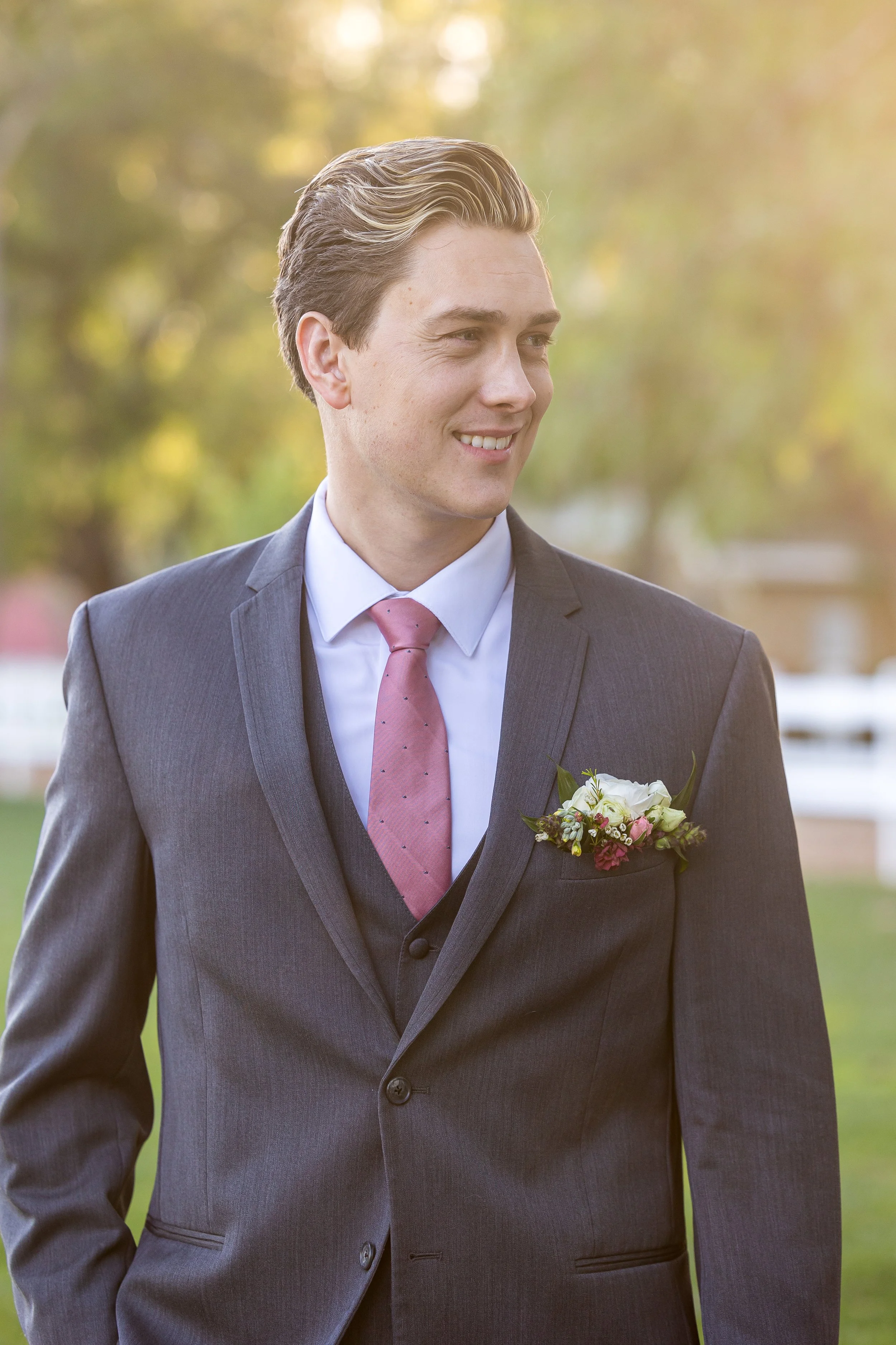 www.santabarbarawedding.com | Elizabeth Victoria | Country Meadow Ranch | I Love You Maddly | Lucky Lady Florals | Ventura Rentals | Mission Tuxedo | Groom at Ceremony