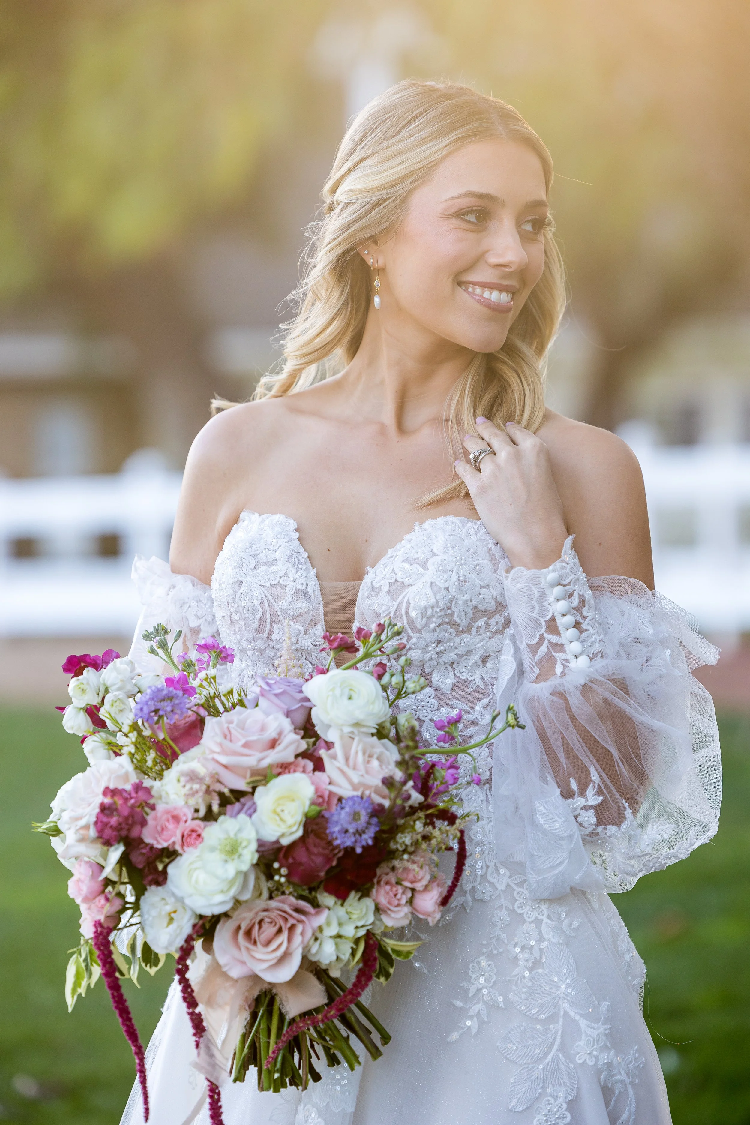 www.santabarbarawedding.com | Elizabeth Victoria | Country Meadow Ranch | I Love You Maddly | Lucky Lady Florals | Ventura Rentals | Ever After Bridal | Pacheco Beauty | Bride with Bouquet