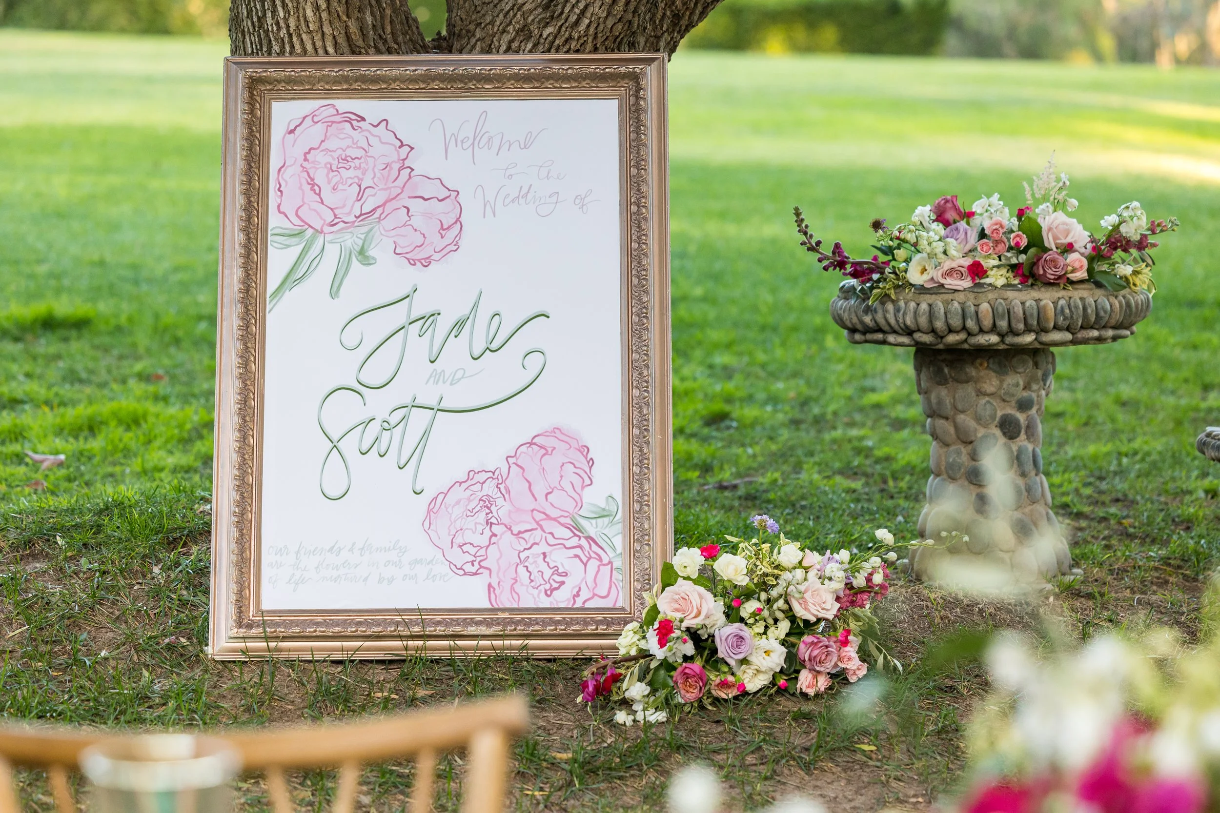 www.santabarbarawedding.com | Elizabeth Victoria | Country Meadow Ranch | I Love You Maddly | Lucky Lady Florals | Ventura Rentals | Oh Yay Designs | Luxe Linen | Reception Welcome Sign