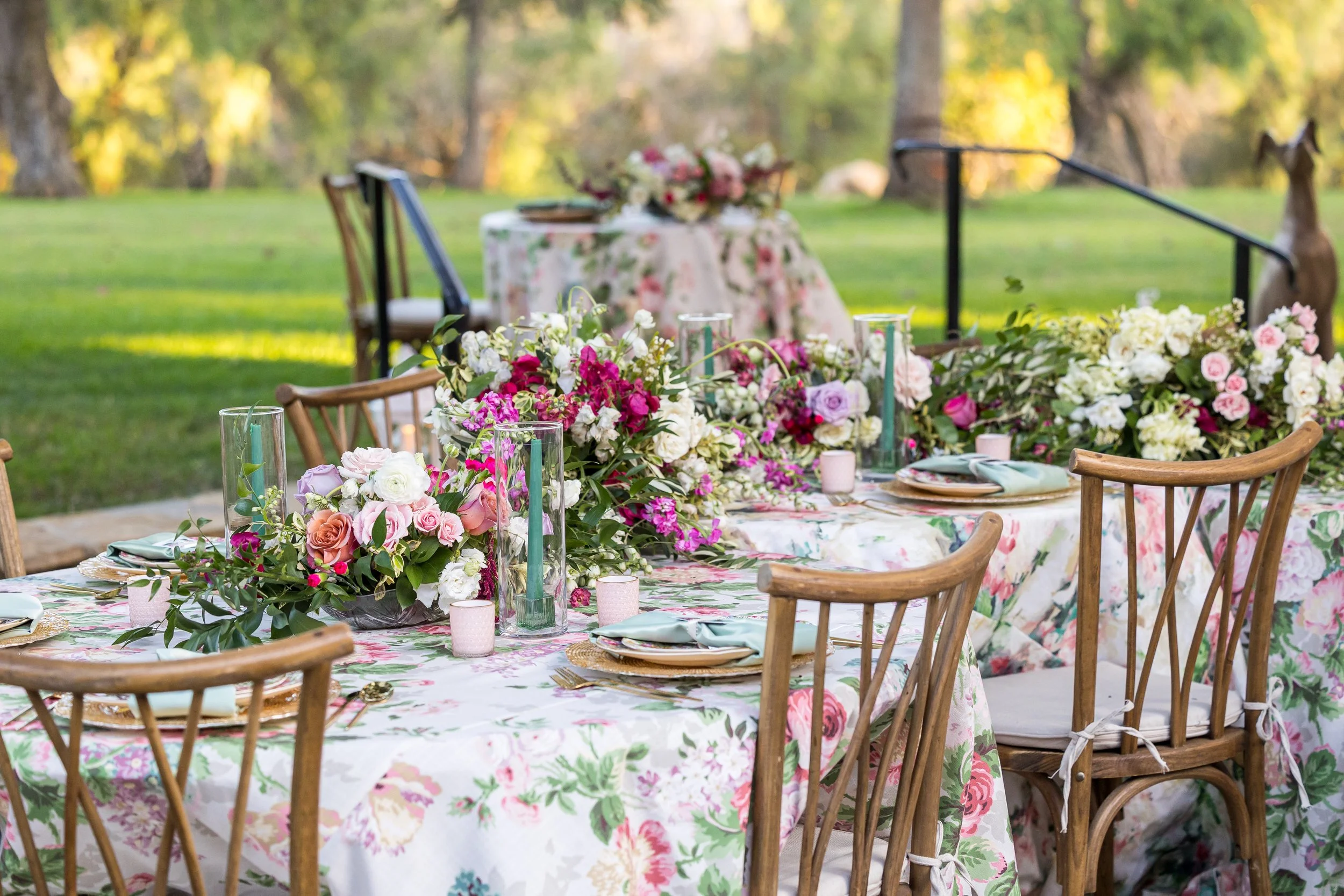 www.santabarbarawedding.com | Elizabeth Victoria | Country Meadow Ranch | I Love You Maddly | Lucky Lady Florals | Ventura Rentals | Oh Yay Designs | Luxe Linen | Reception Table Set UP