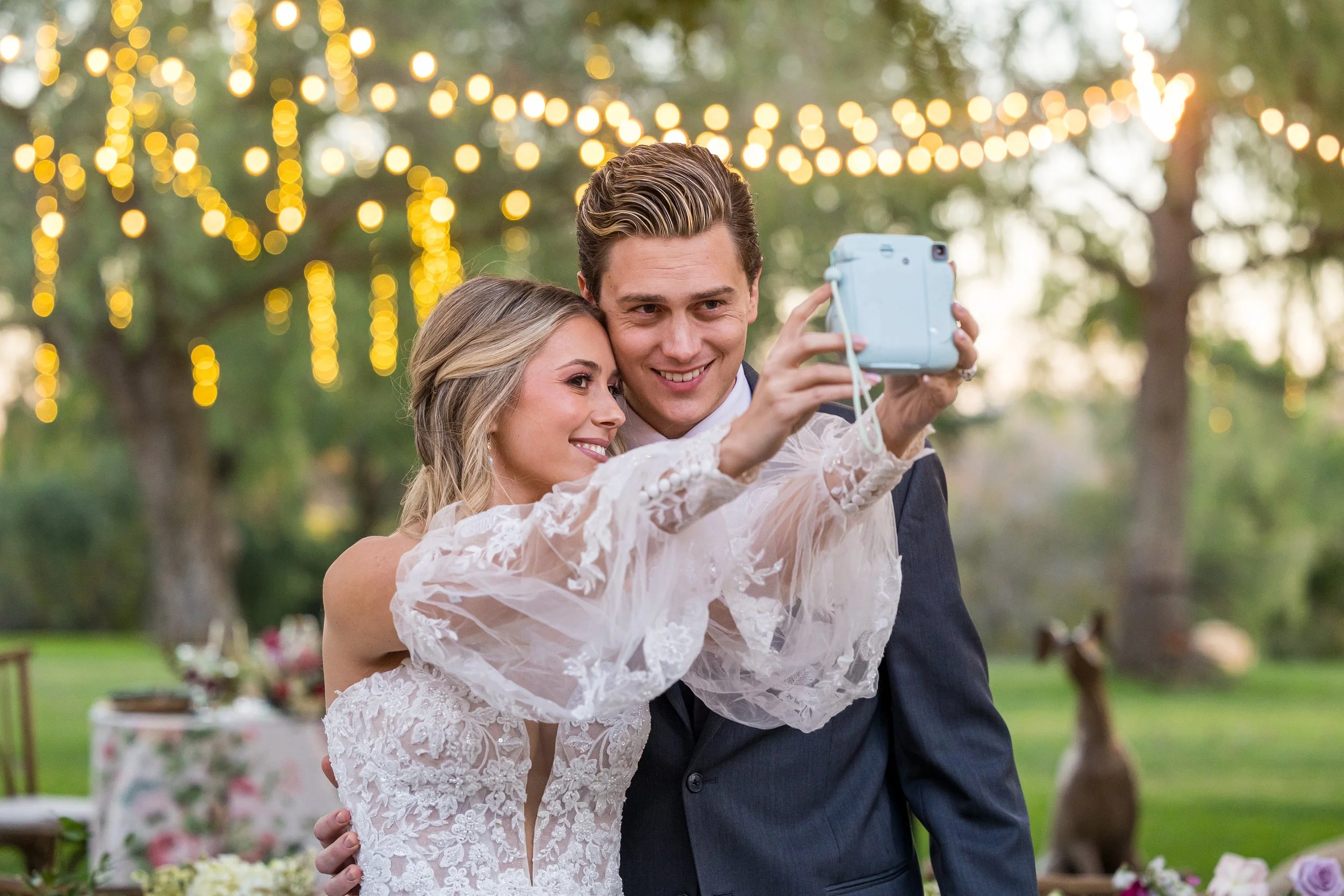 www.santabarbarawedding.com | Elizabeth Victoria | Country Meadow Ranch | I Love You Maddly | Lucky Lady Florals | Mission Tuxedo | Ever After Bridal | Couple Taking Pic with Camera