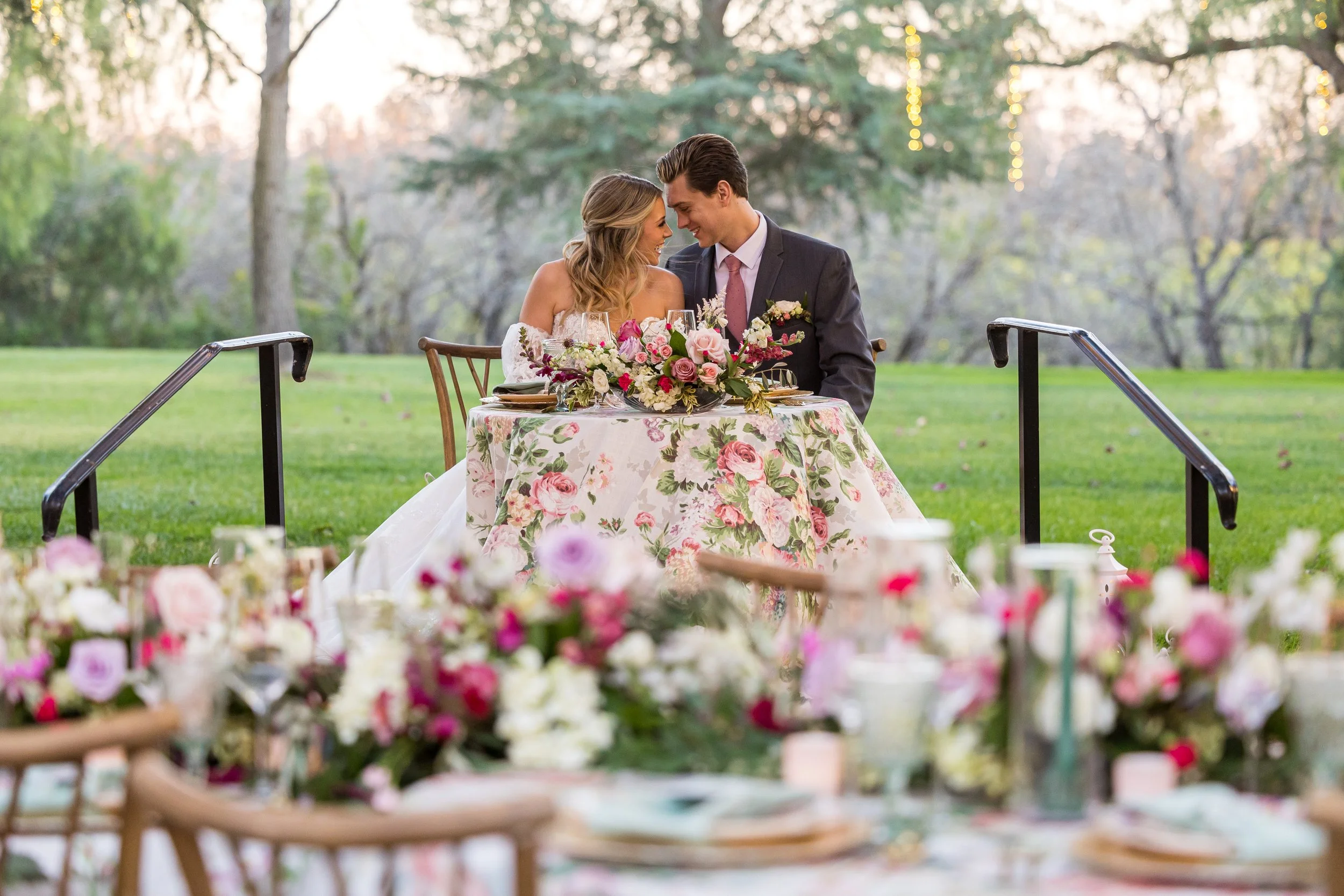 www.santabarbarawedding.com | Elizabeth Victoria | Country Meadow Ranch | I Love You Maddly | Lucky Lady Florals | Mission Tuxedo | Ever After Bridal | Couple At Reception