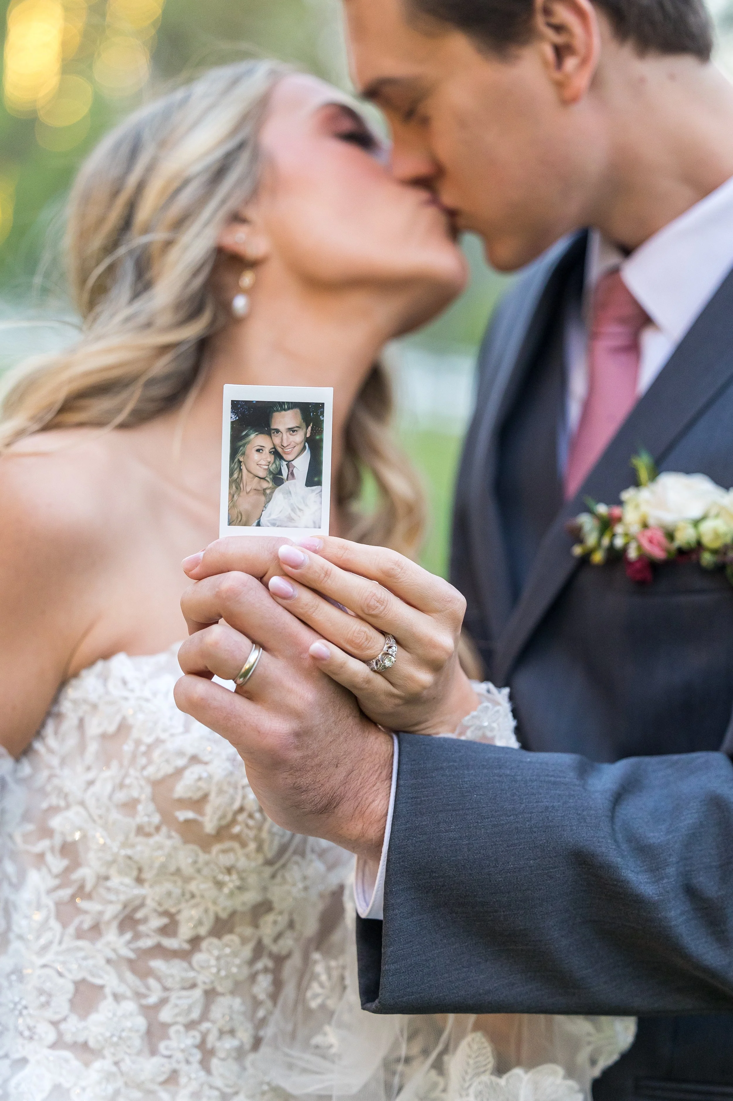 www.santabarbarawedding.com | Elizabeth Victoria | Country Meadow Ranch | I Love You Maddly | Lucky Lady Florals | Mission Tuxedo | Ever After Bridal | Couple Holding Polaroid Picture