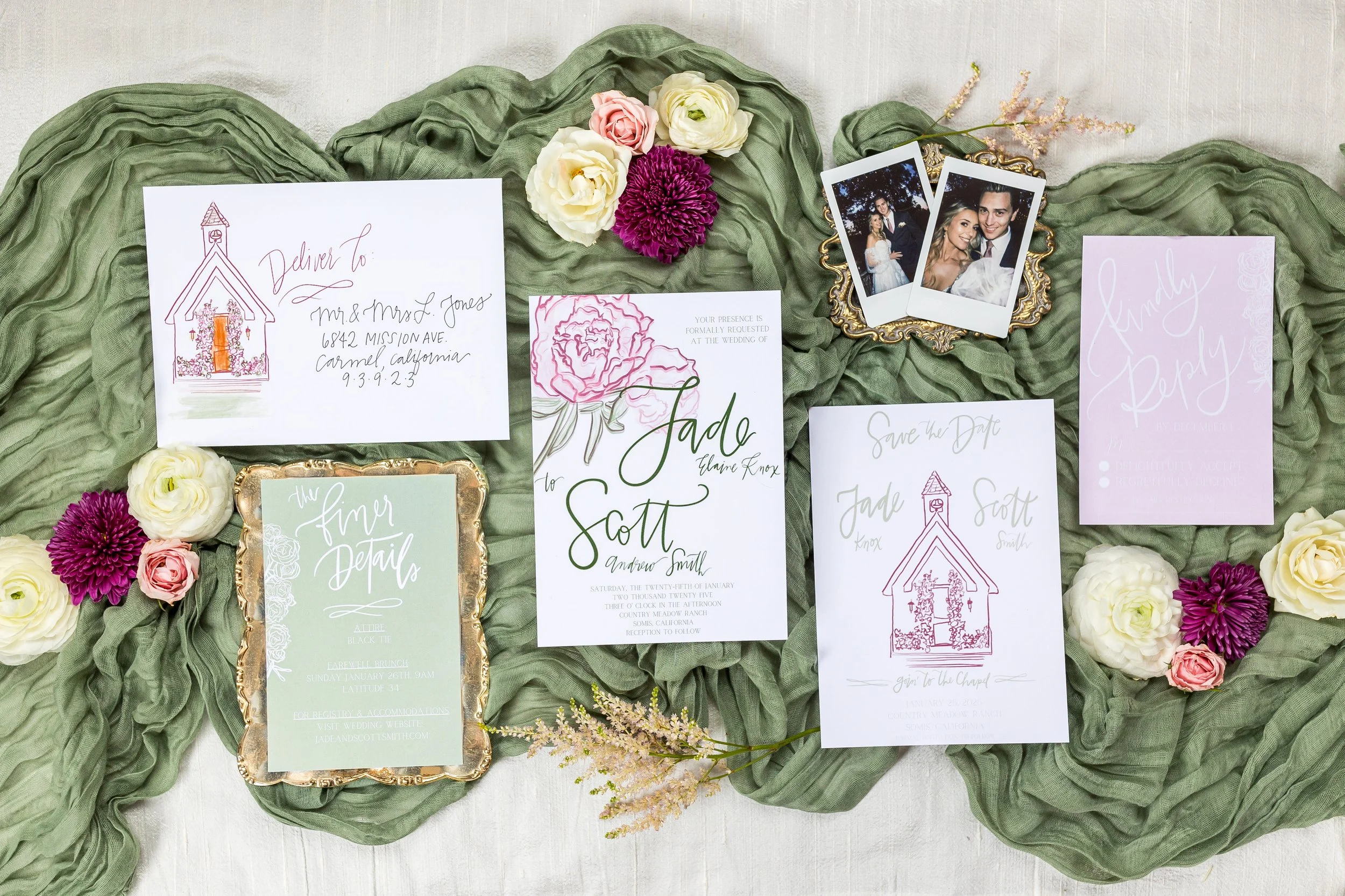 www.santabarbarawedding.com | Elizabeth Victoria | Country Meadow Ranch | I Love You Maddly | Oh Yay Designs | Wedding Invitation Suite