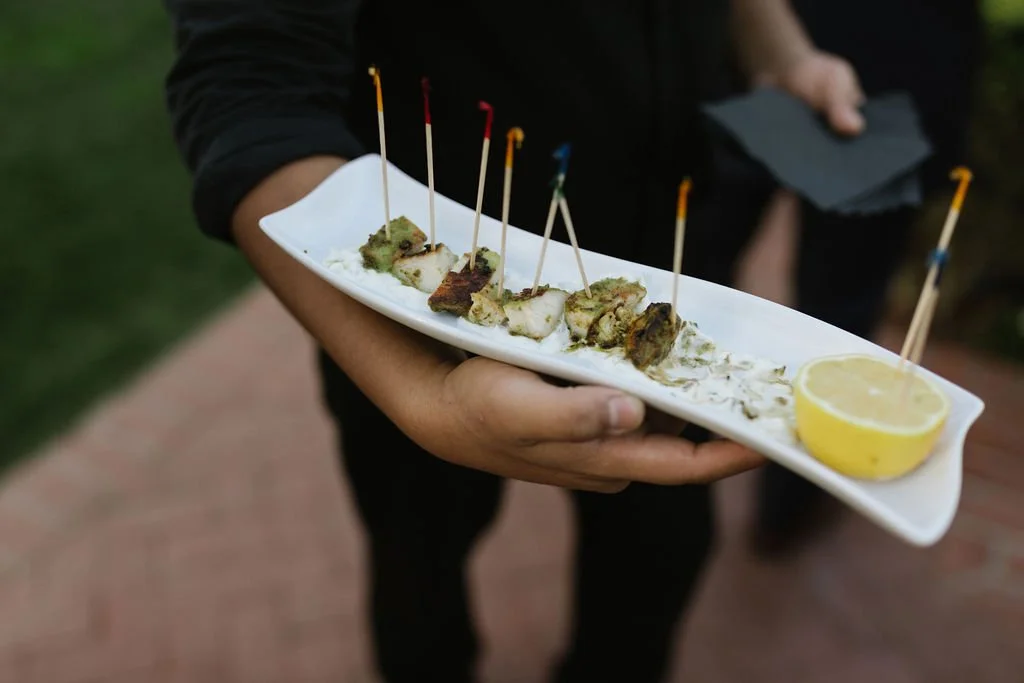www.santabarbarawedding.com | Gatherings for Good | Santa Barbara Club | Lena Britt | Claire Hartnell | Moonglow Floral | Hors D'Oeuvres