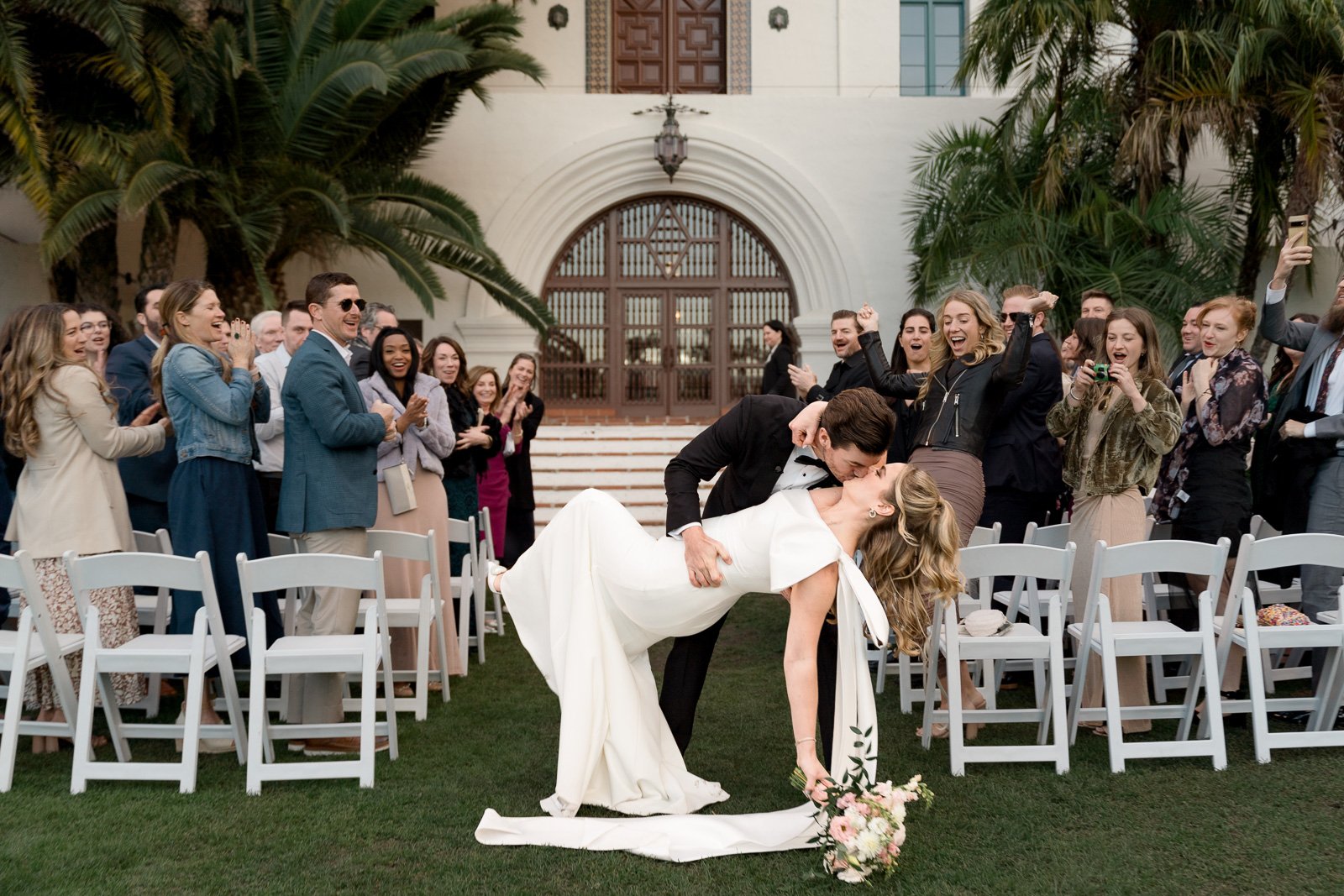 www.santabarbarawedding.com | Events by Fran | Eli Suzuki-Gill | Santa Barbara Courthouse | Blue Blossoms | Just 4 Fun Party Rentals | Party Proper | Julia Garcia | The Ceremony