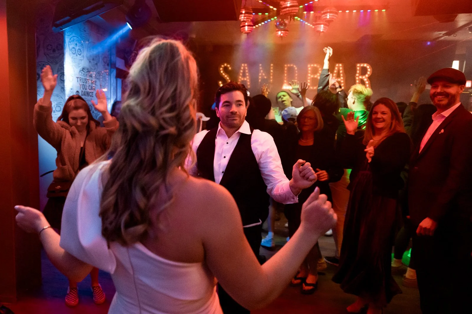 www.santabarbarawedding.com | Events by Fran | Eli Suzuki-Gill | La Paloma | Blue Blossoms | Just 4 Fun Party Rentals | Party Proper | Couple Dancing at After Party