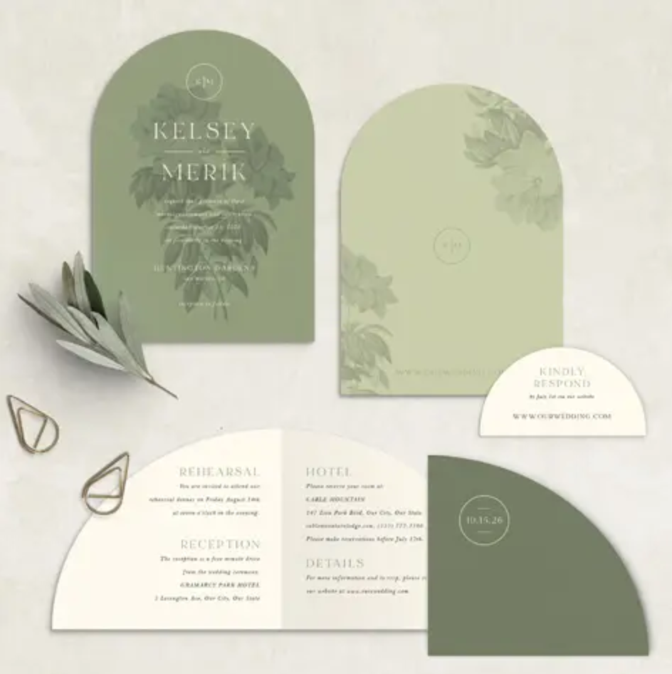 Botanique Elegance Wedding Invitations