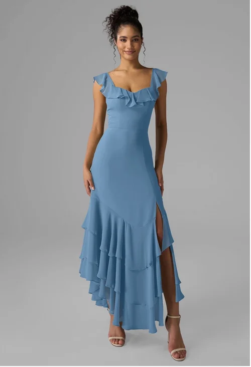 dress blues cap Coastal Blue Off Shoulder Corset Maxi Dress – The Vintage Leopard main image 0