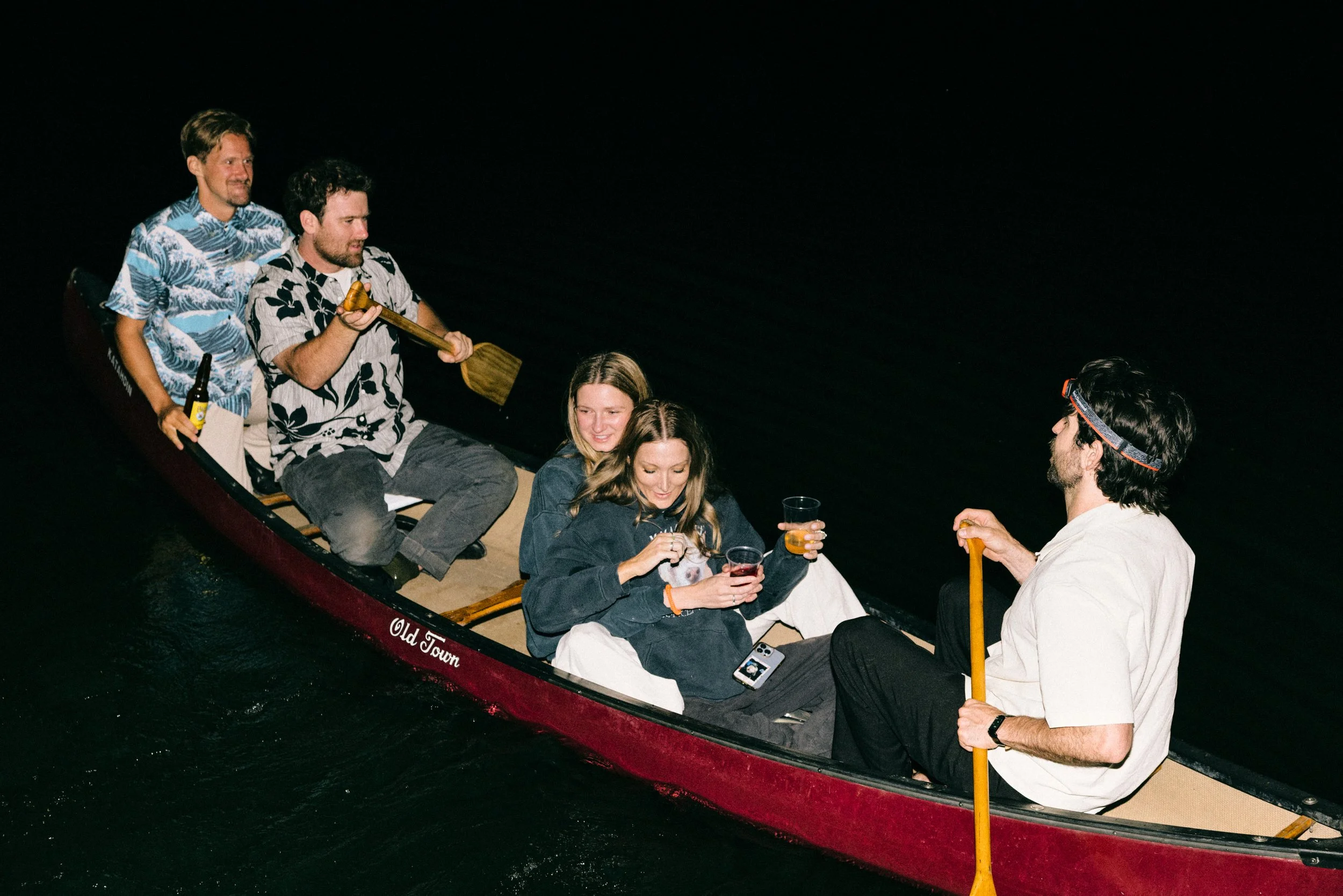 www.santabarbarawedding.com | Zaca Lake | Laine Palm Planning | Alanna Durkee | Brophy Blooms | Guests in Canoe