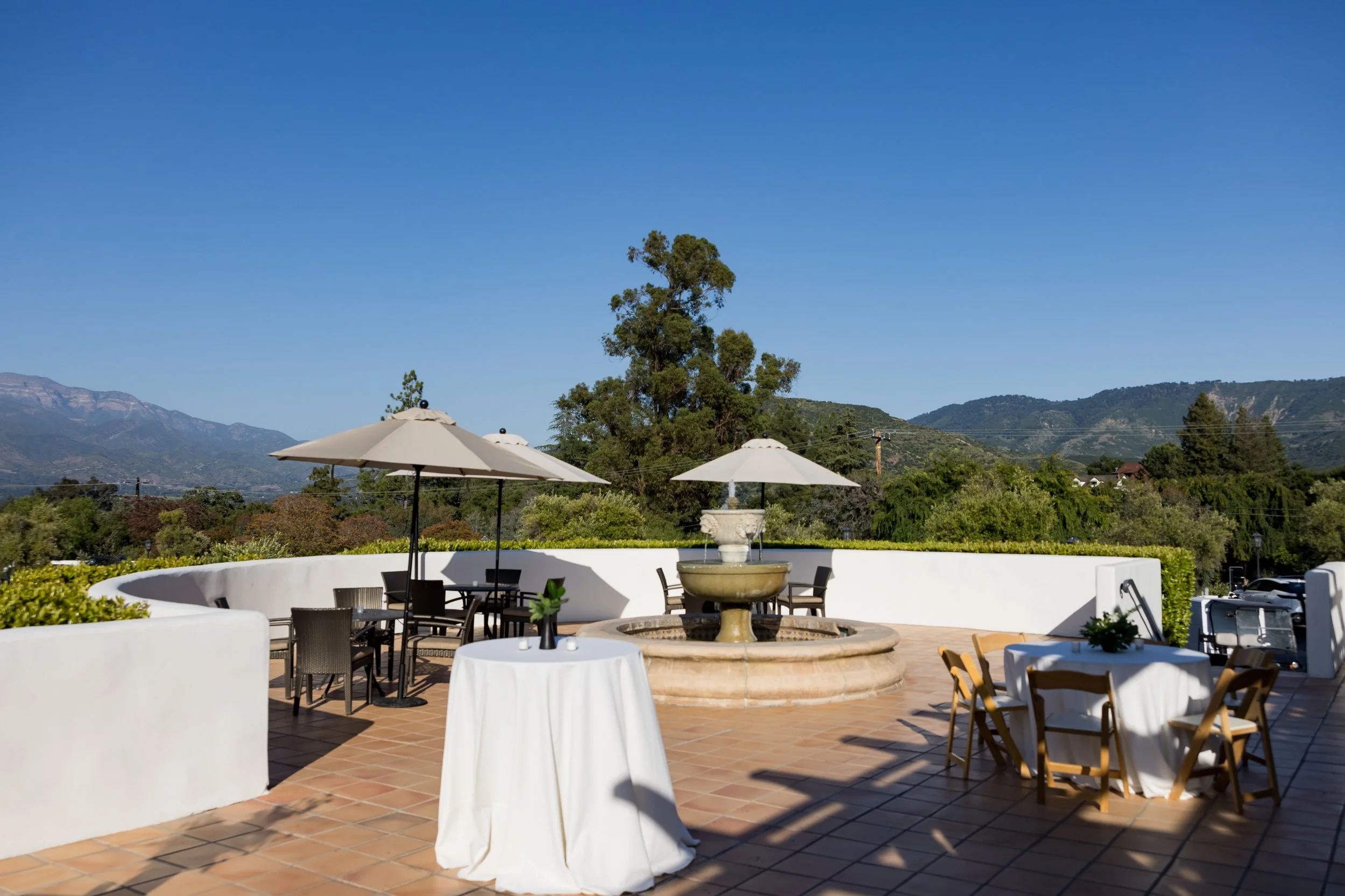 www.santabarbarawedding.com | Michael Segal | Tessa Lyn Events | Town and Country Events | Ojai Valley Inn | Enchanted Garden Floral Design | Cocktail Hour Set Up