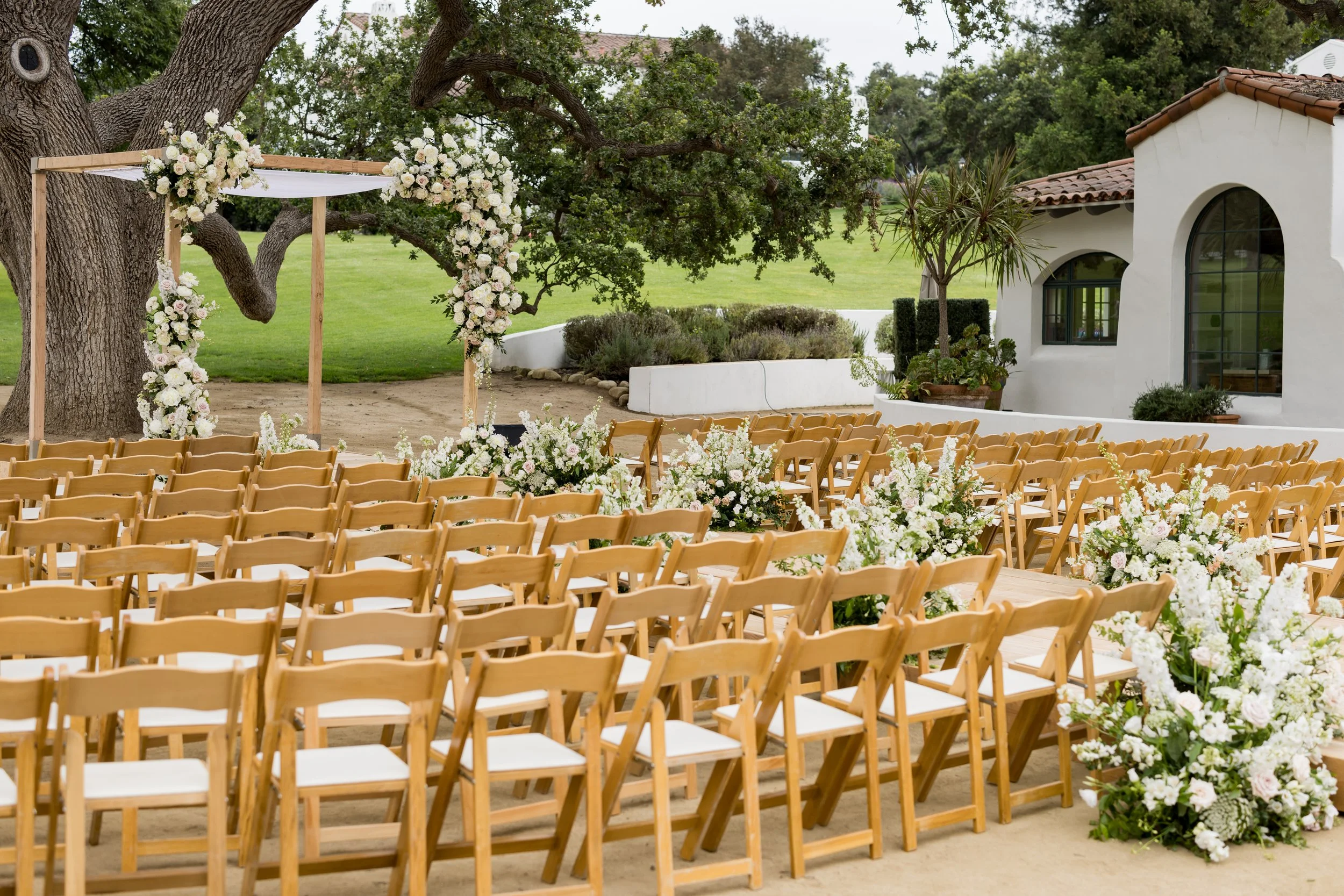 www.santabarbarawedding.com | Michael Segal | Tessa Lyn Events | Town and Country Events | Ojai Valley Inn | Enchanted Garden Floral Design | Ceremony Set Up