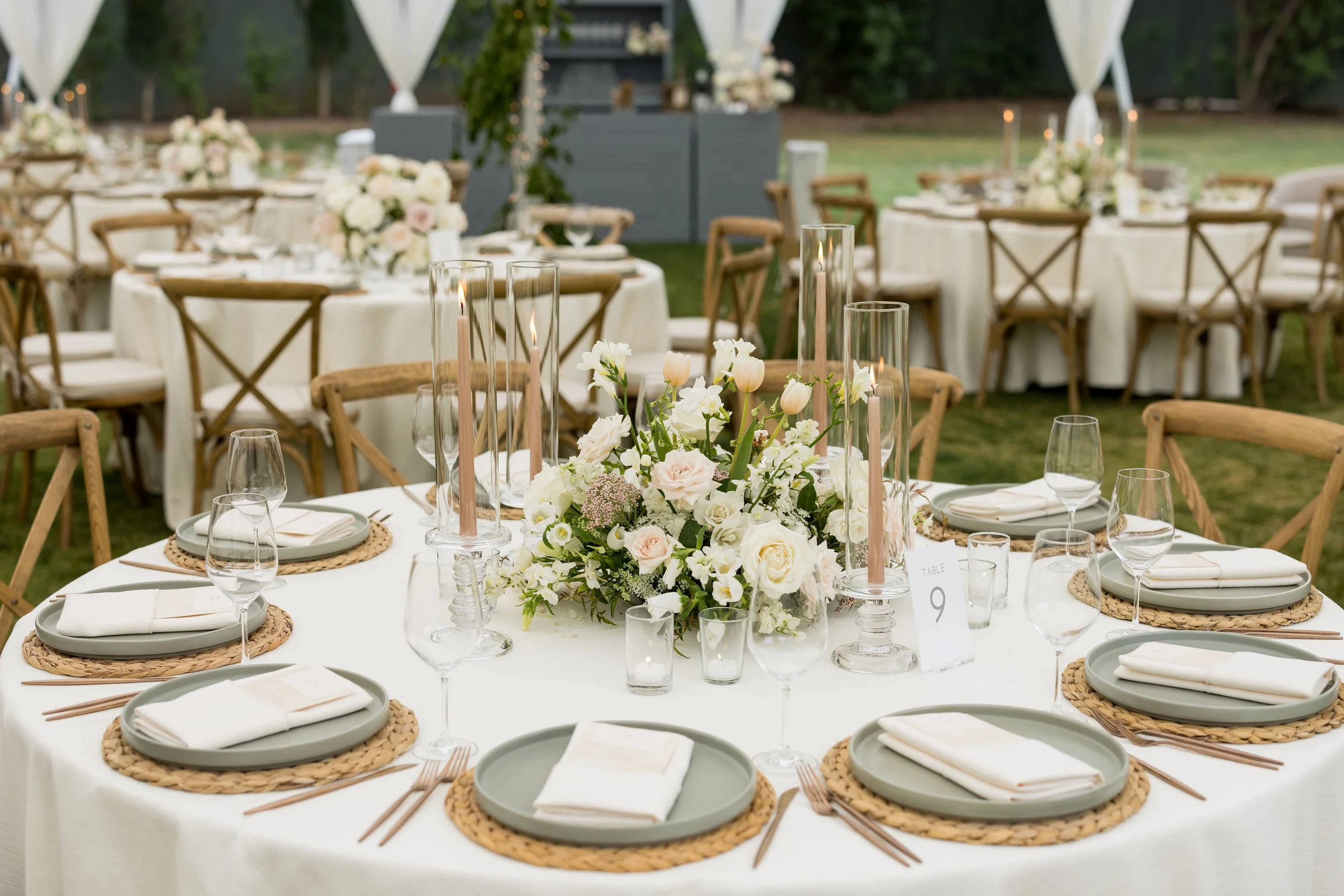www.santabarbarawedding.com | Michael Segal | Tessa Lyn Events | Town and Country Events | Ojai Valley Inn | Enchanted Garden Floral Design | Reception Set Up