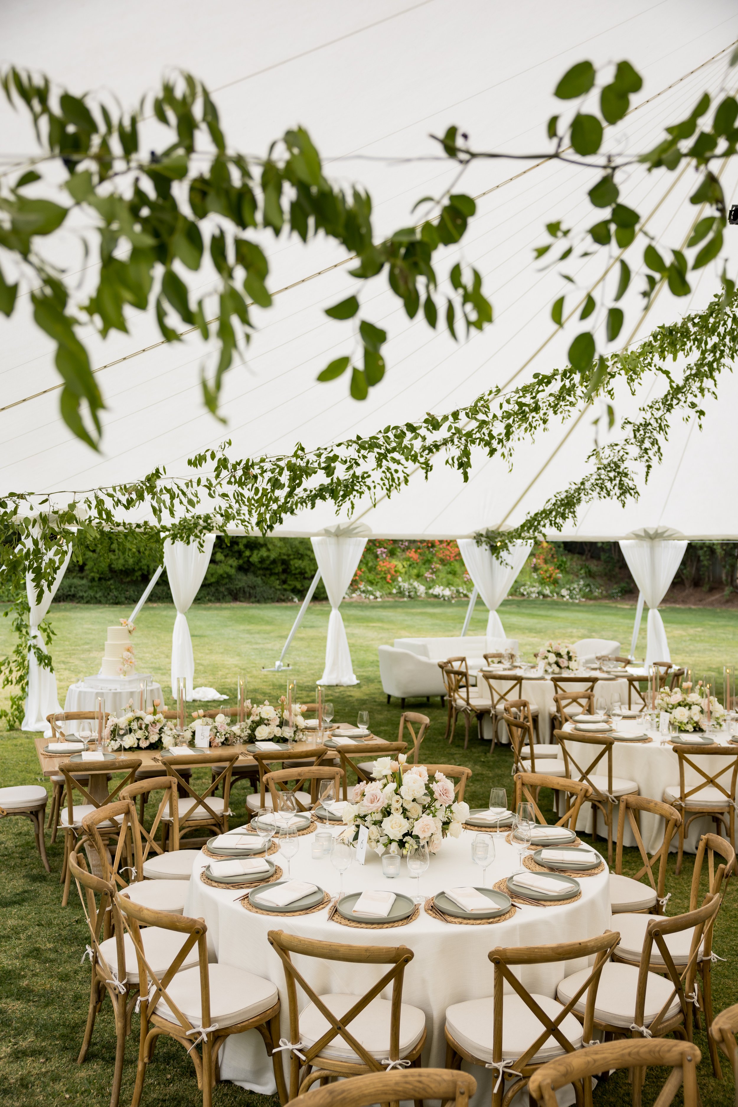 www.santabarbarawedding.com | Michael Segal | Tessa Lyn Events | Town and Country Events | Ojai Valley Inn | Enchanted Garden Floral Design | Reception Set Up