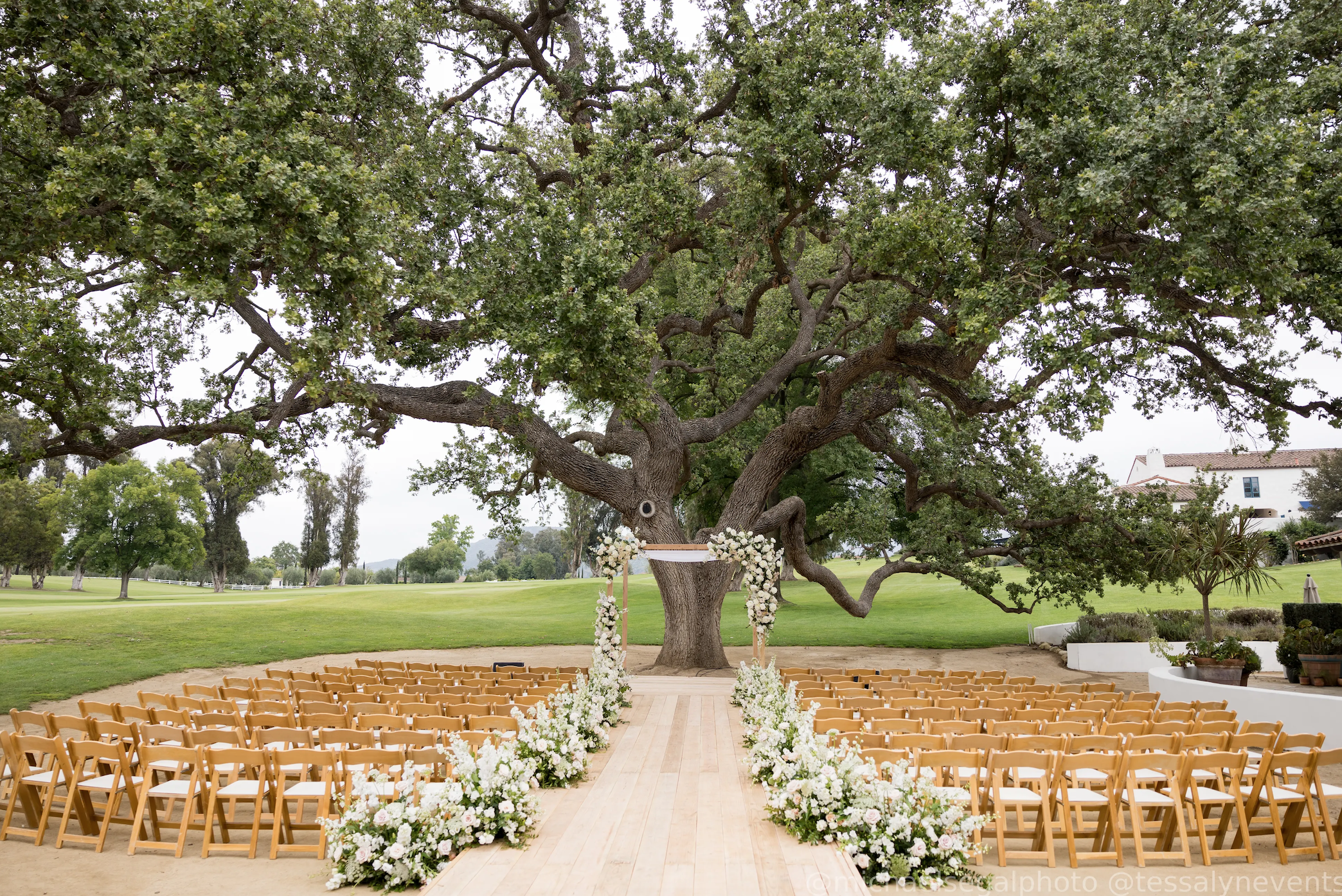 www.santabarbarawedding.com | Michael Segal | Tessa Lyn Events | Town and Country Events | Ojai Valley Inn | Enchanted Garden Floral Design | Ceremony Set Up
