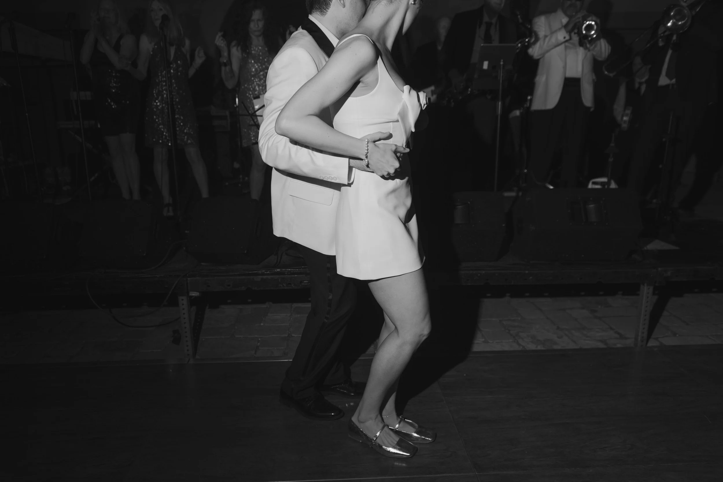 www.santabarbarawedding.com | Bliss Productions | Breahna Taylor | La Taranntella | Bright Floral | Bella Vista Designs | Big Bang Beat | Couple Dancing at Reception