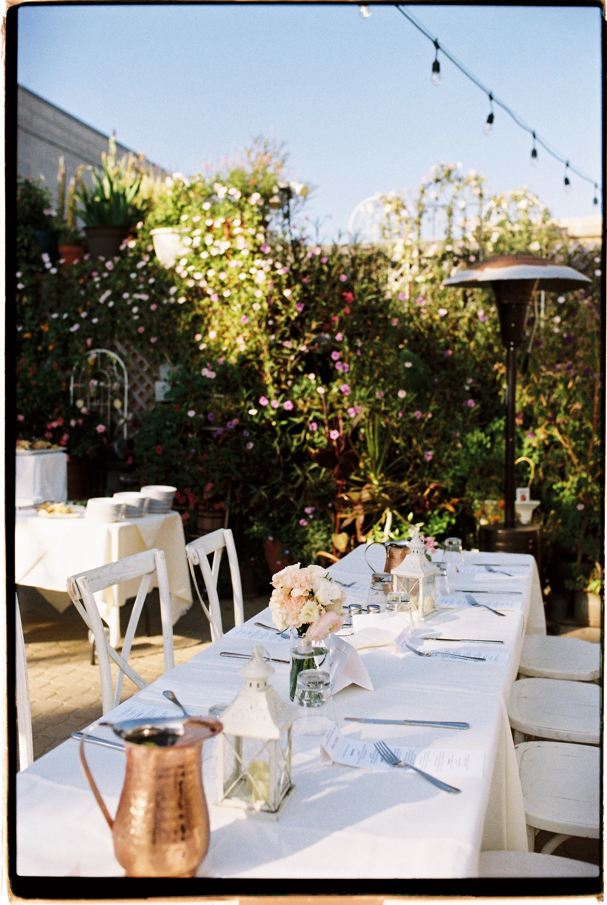 www.santabarbarawedding.com | Bae Events | Danya Izarraraz | Anthology Studios | Arnoldi’s Cafe | Reception Set Up