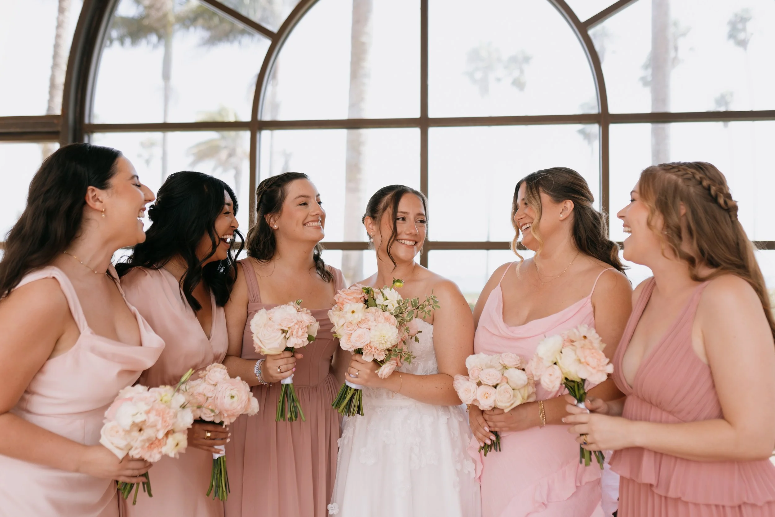 www.santabarbarawedding.com | Bae Events | Danya Izarraraz | Anthology Studios | Willowby by Watters | Samara Beauty | Bride and Bridesmaids Before Ceremony