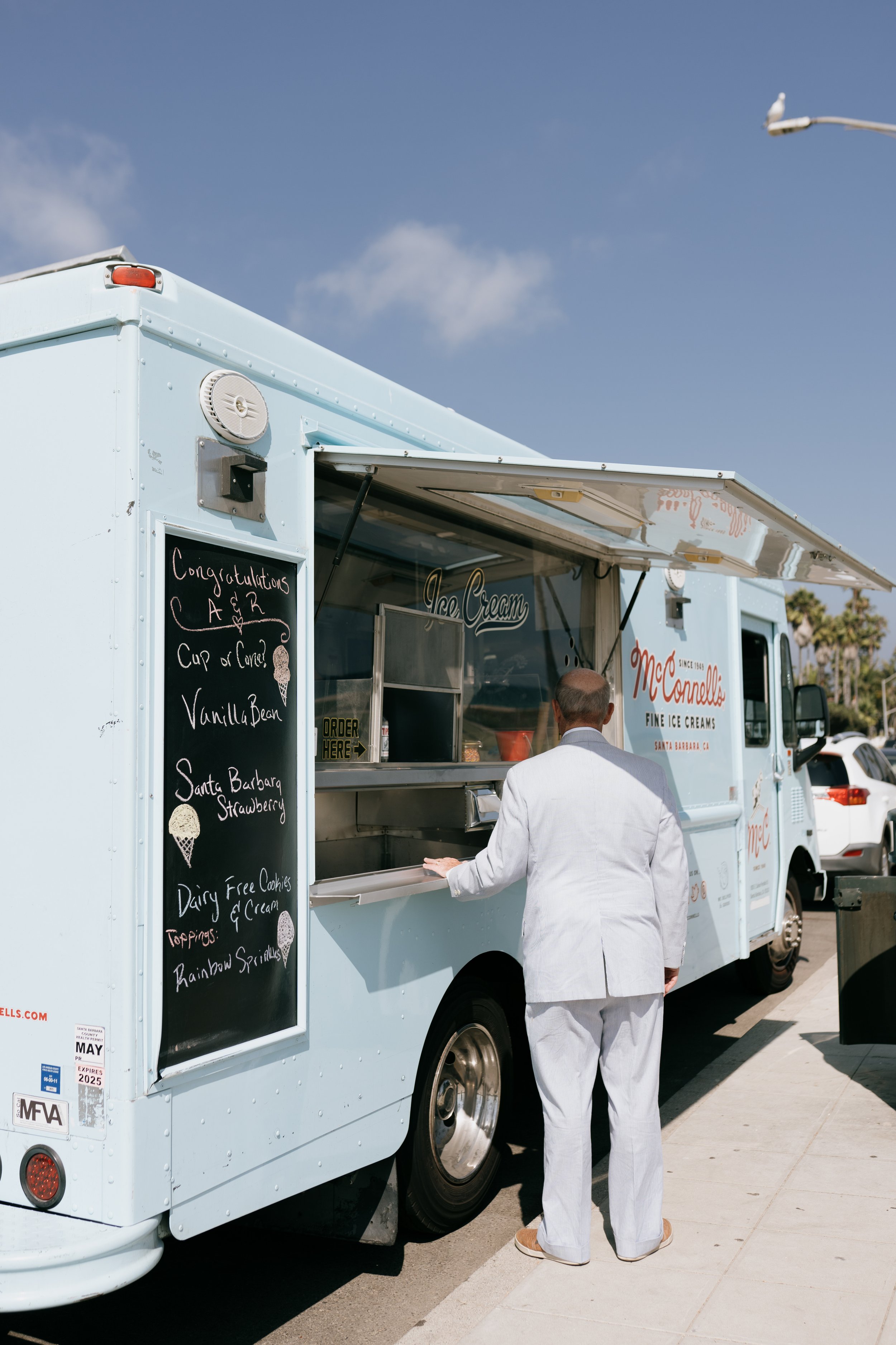www.santabarbarawedding.com | Bae Events | Danya Izarraraz | Anthology Studios | Arnoldi’s Cafe | McConnell’s Ice Cream | Ice Cream Truck at Reception